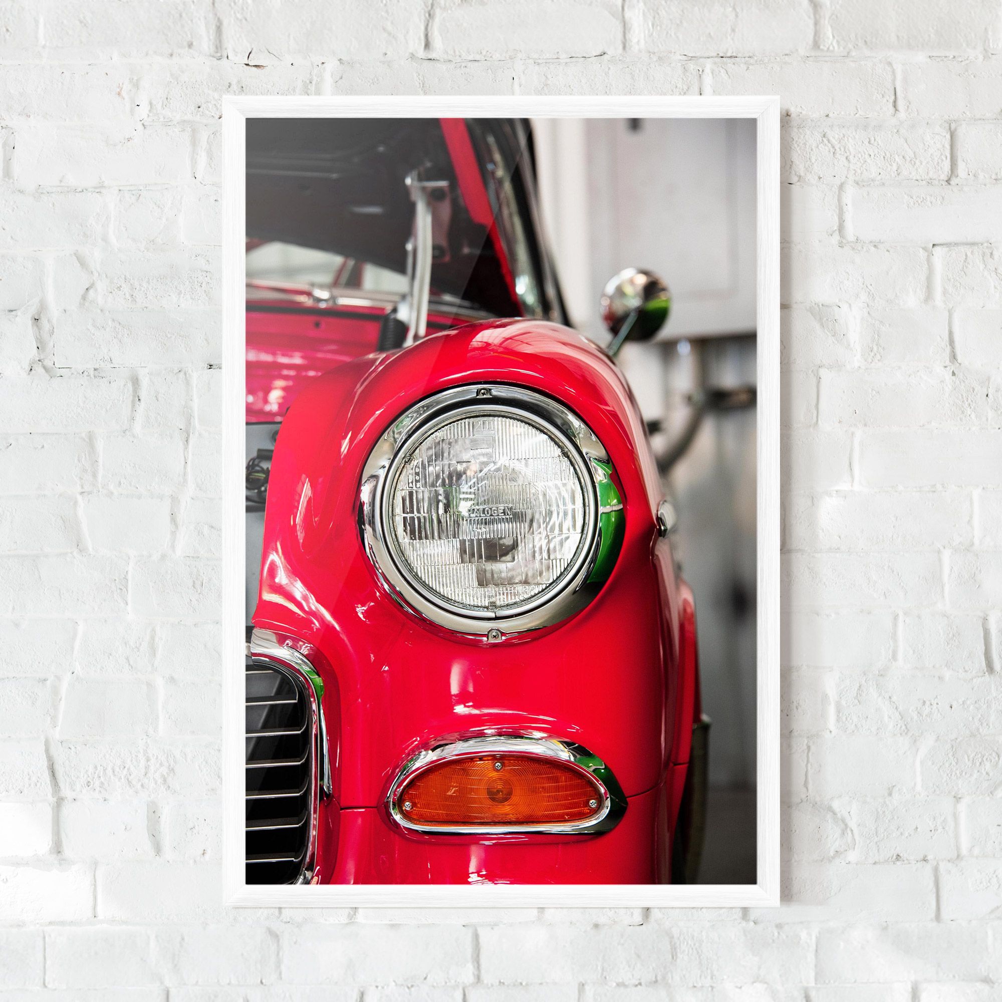 Closeup Red Car mockup 0