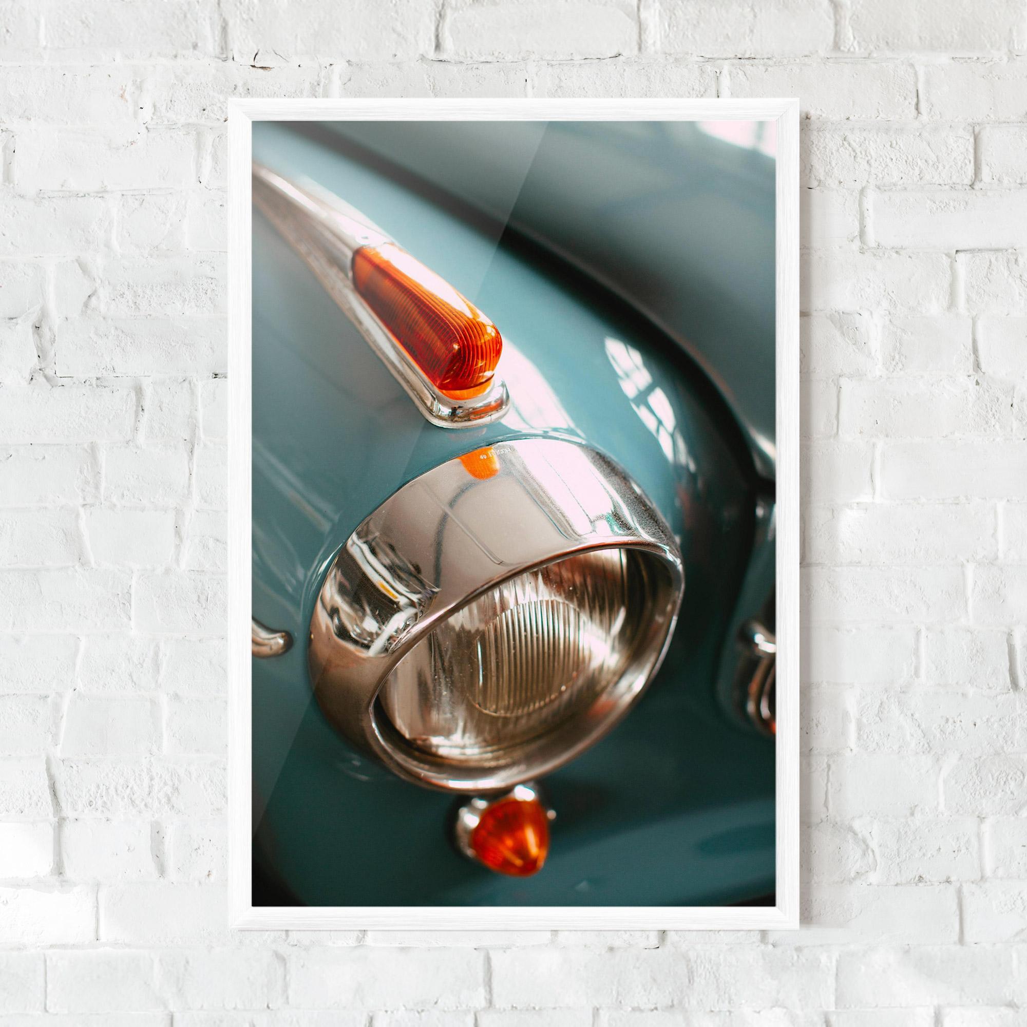 Gerahmte Poster Green Closeup Car mockup 0