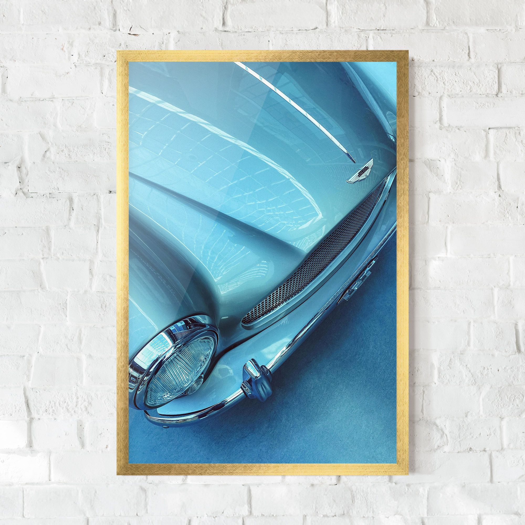 Blue Light Car mockup 0