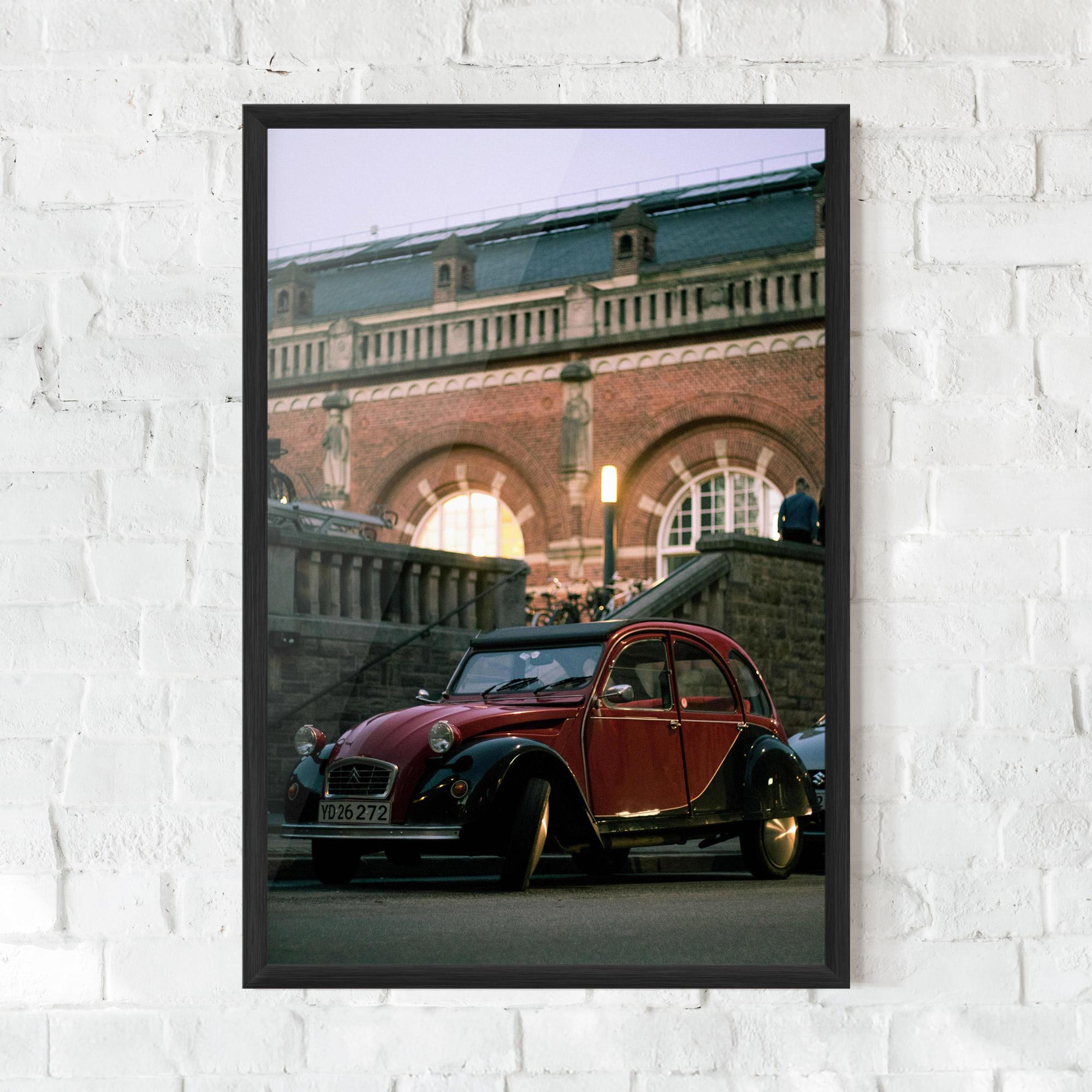 Gerahmte Poster Beautiful Old Car mockup 0