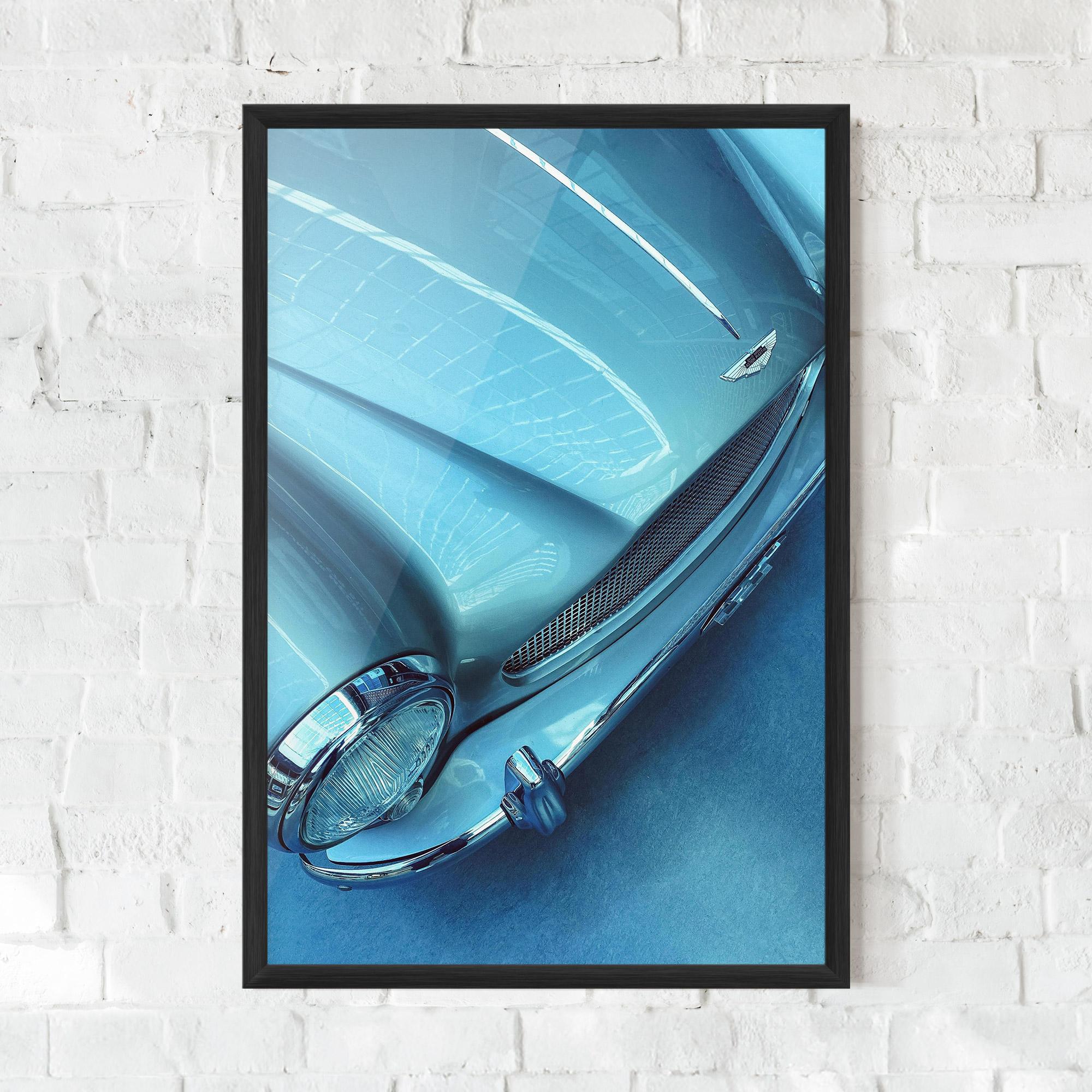 Gerahmte Poster Blue Light Car mockup 0