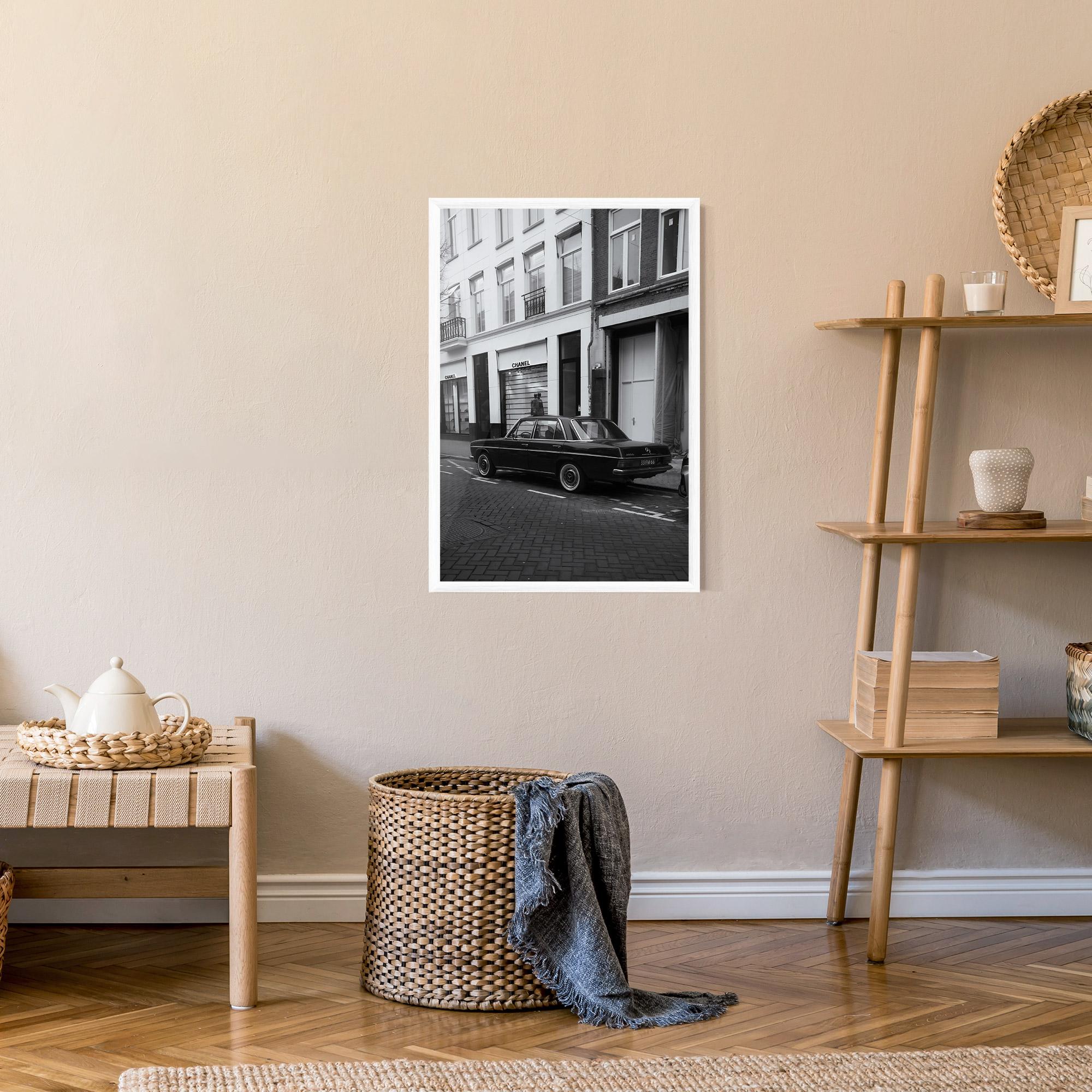 Gerahmte Poster Black Old Car mockup 9