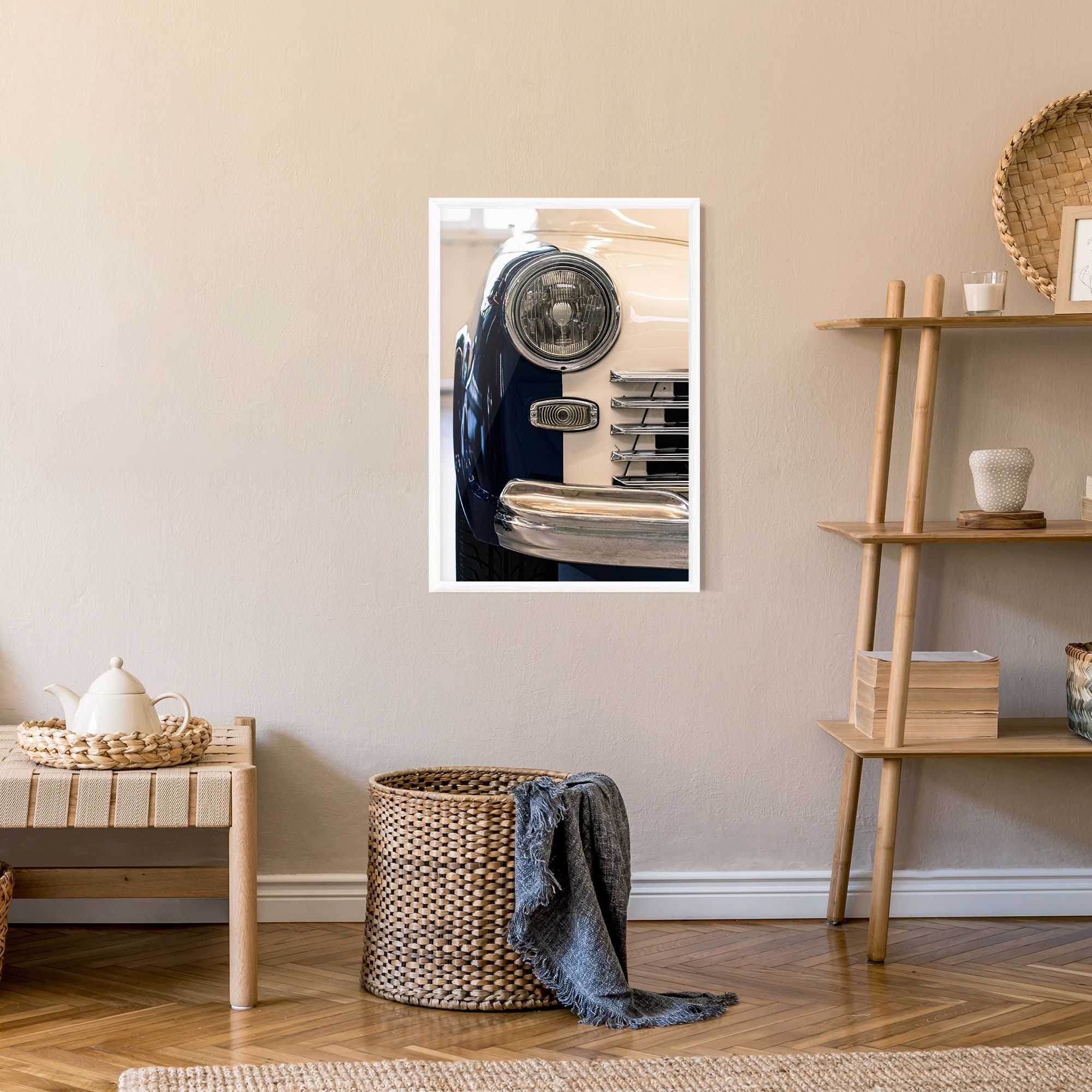 Blue White Car mockup 9