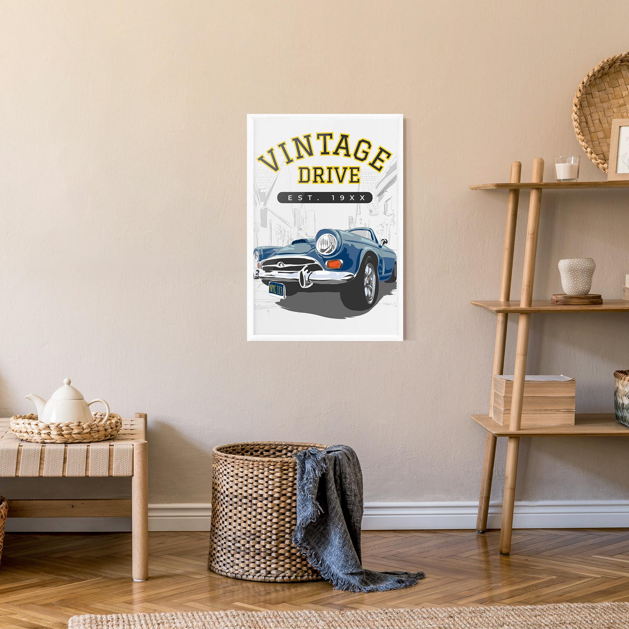 Gerahmte Poster Vintage Drive mockup 9