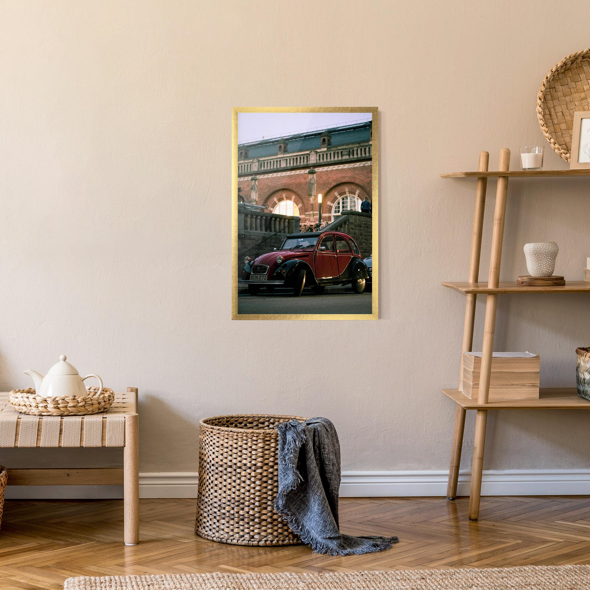 Gerahmte Poster Beautiful Old Car mockup 9