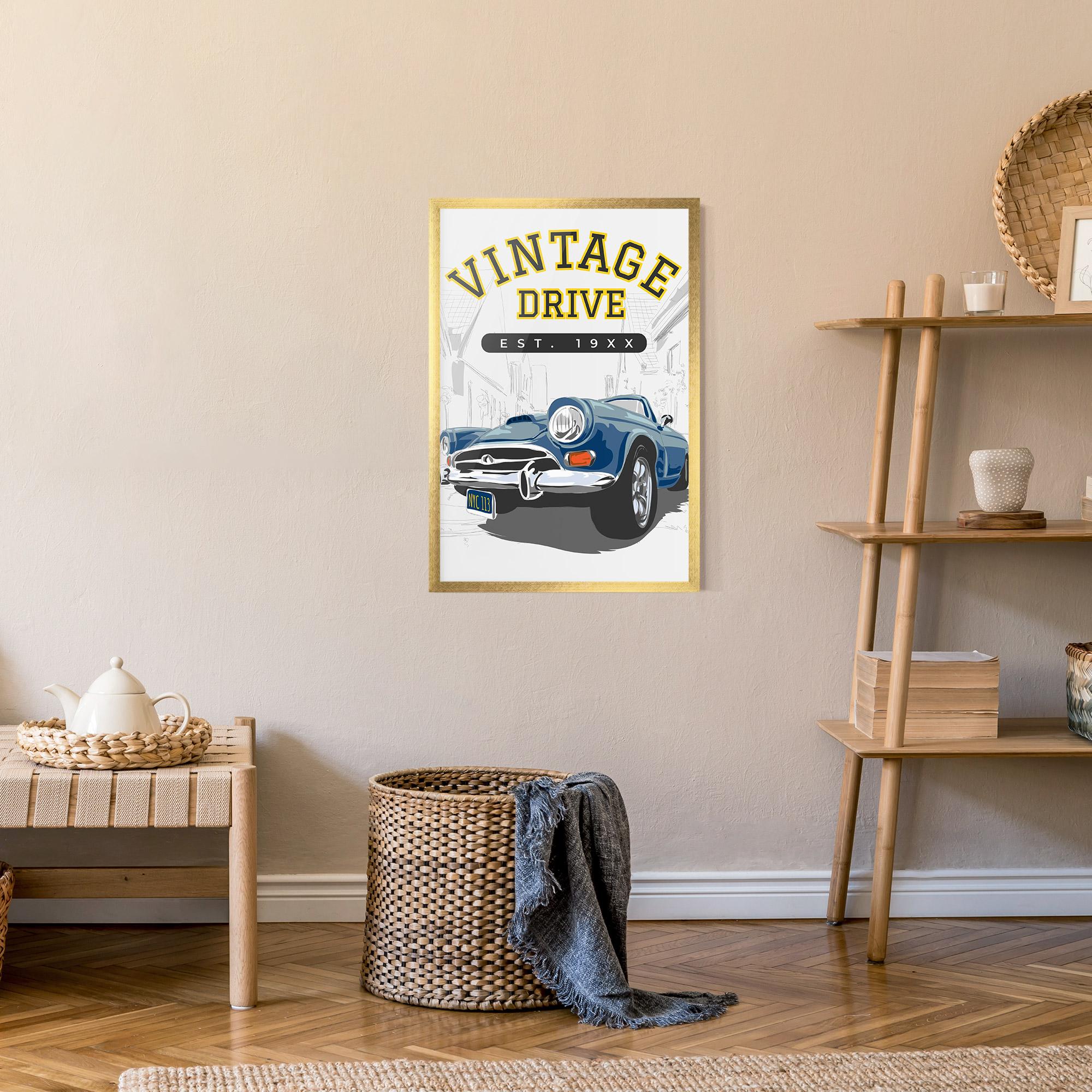 Gerahmte Poster Vintage Drive mockup 9