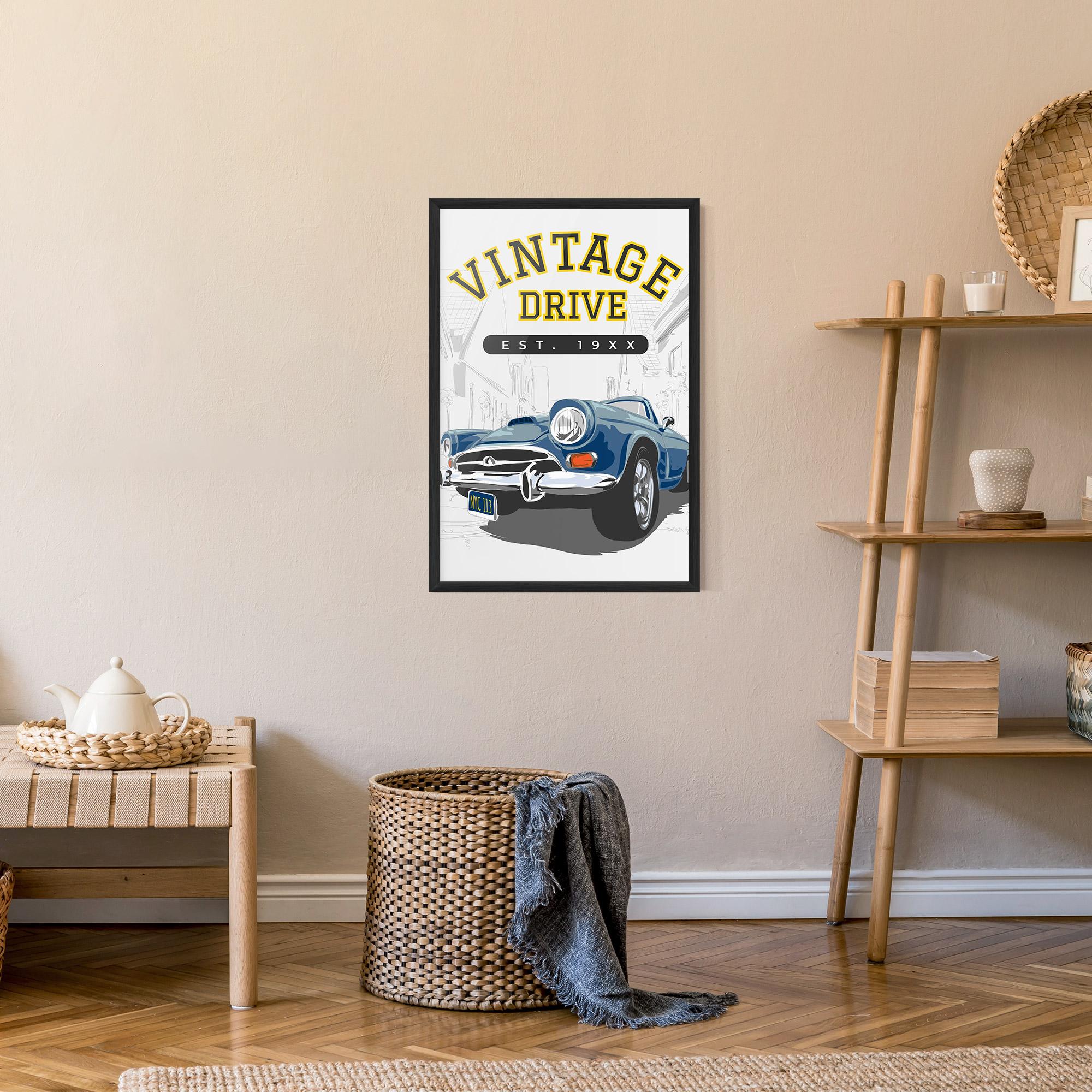 Gerahmte Poster Vintage Drive mockup 9