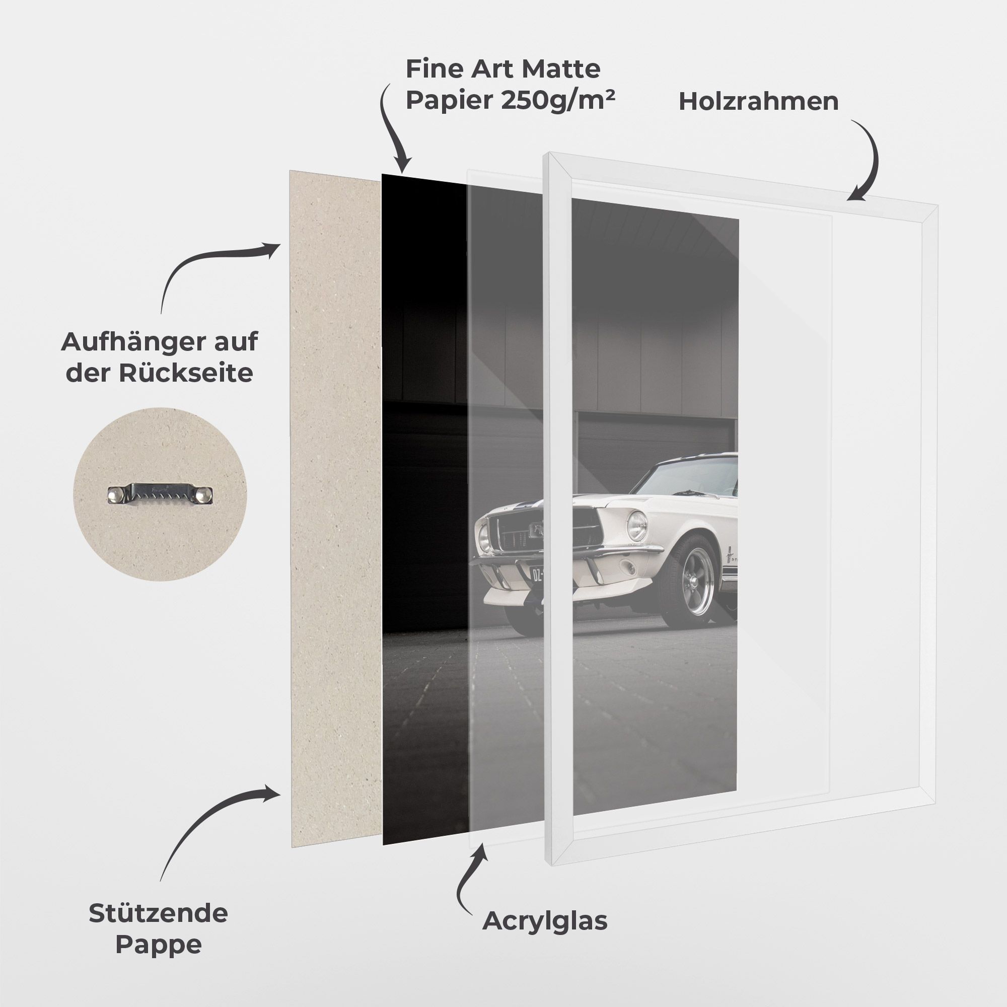 White Vintage Car mockup 1