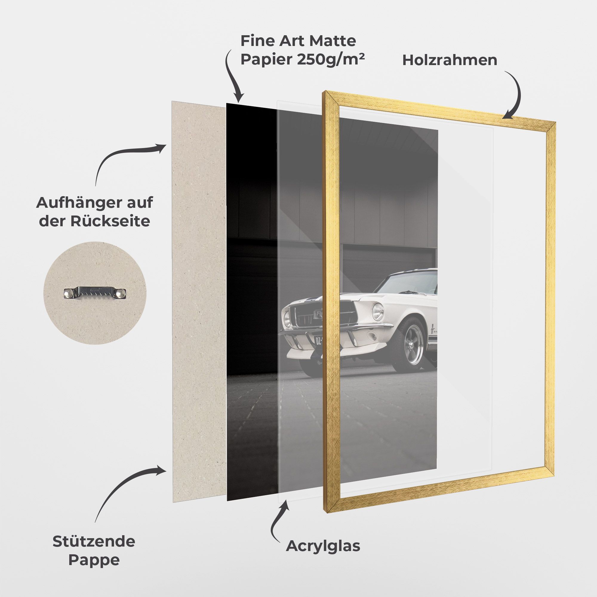 White Vintage Car mockup 1