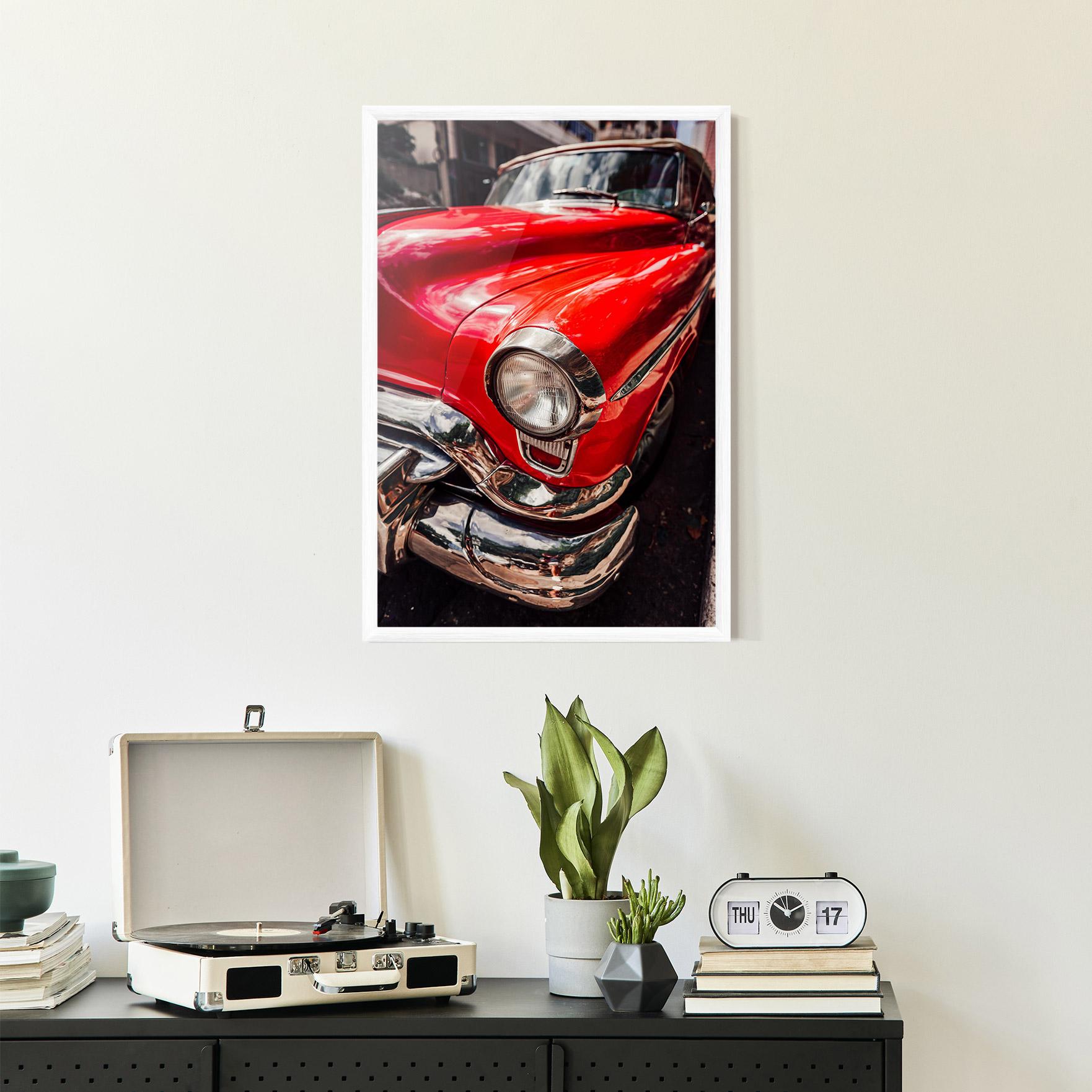 Gerahmte Poster Shiny Old Car mockup 2