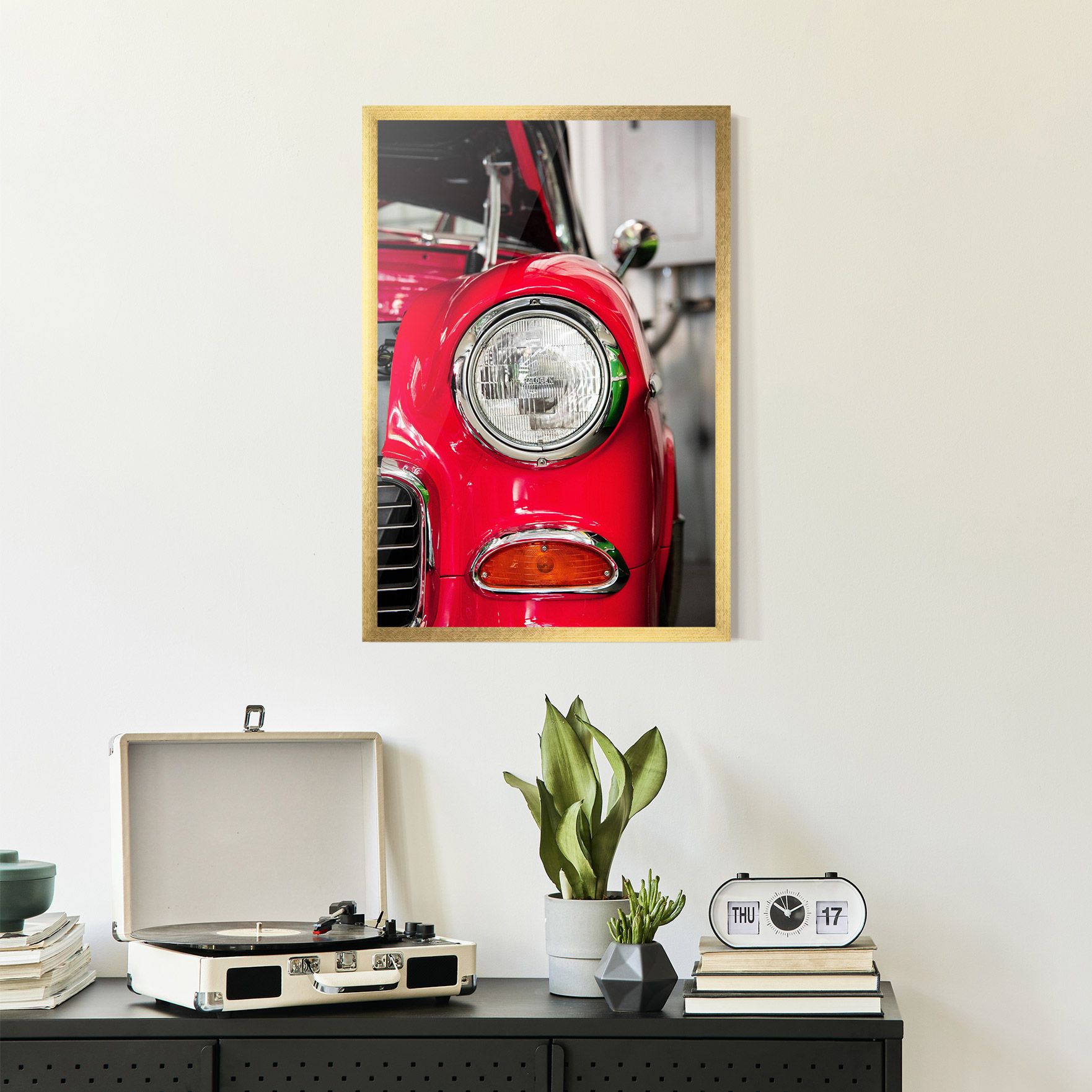 Closeup Red Car mockup 2