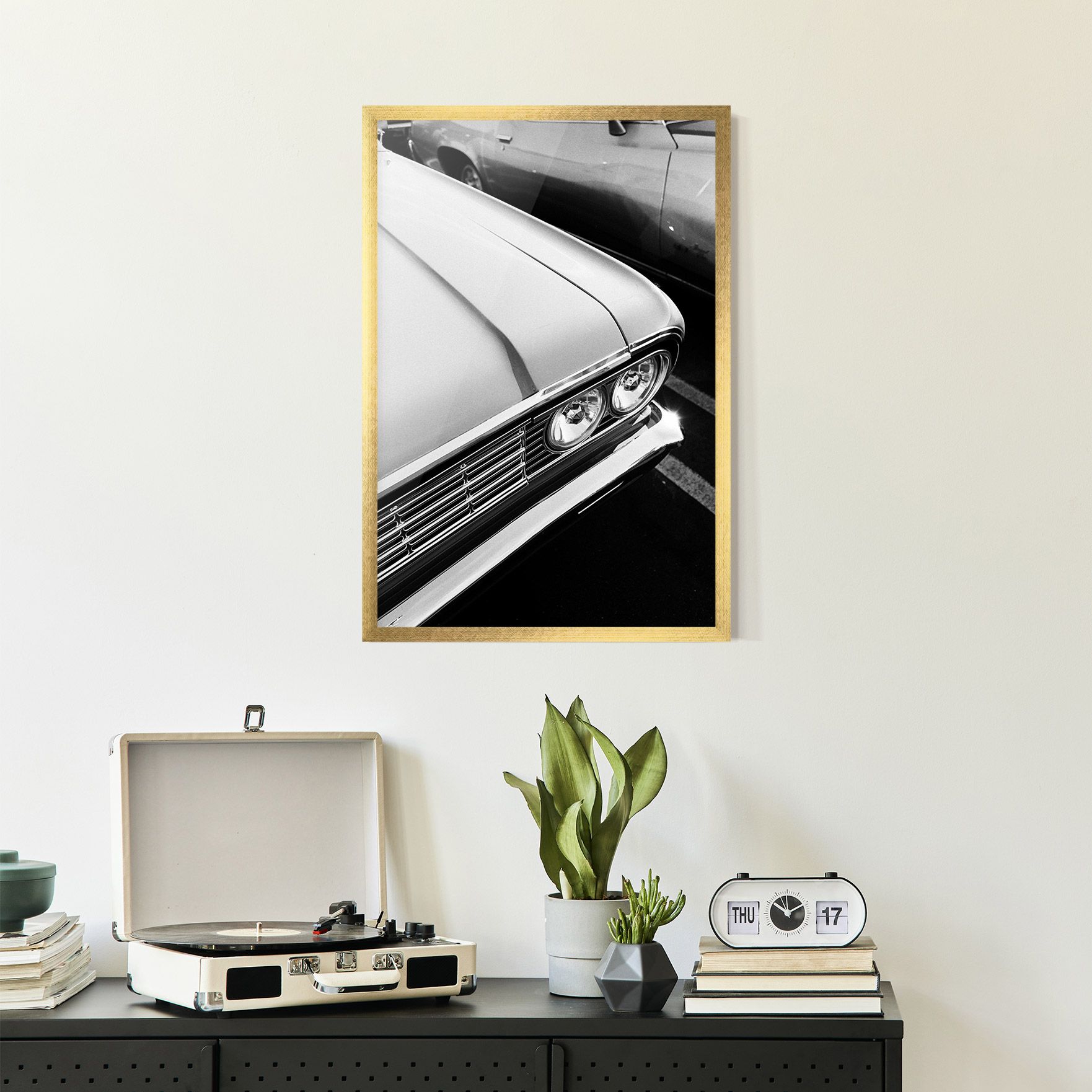 Grey Vintage Car mockup 2