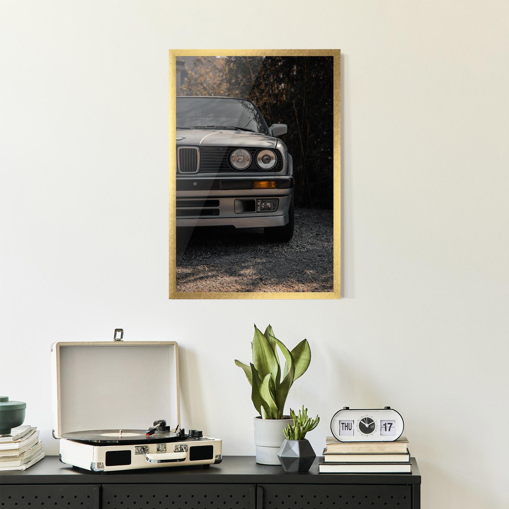 Gerahmte Poster Old Bmw Car mockup 2