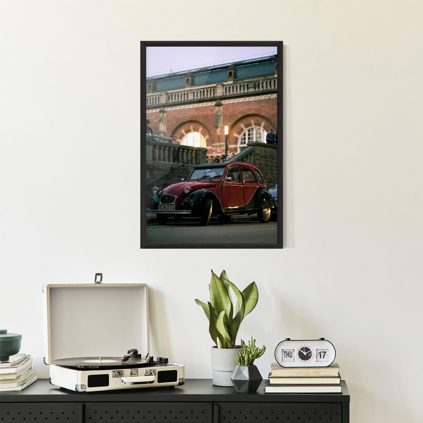 Gerahmte Poster Beautiful Old Car mockup 2