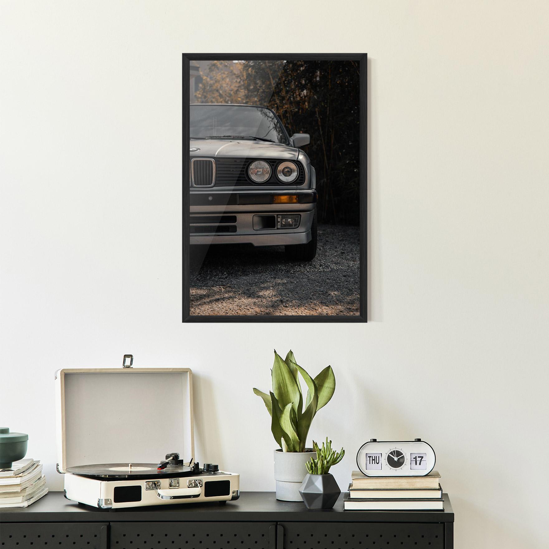 Gerahmte Poster Old Bmw Car mockup 2