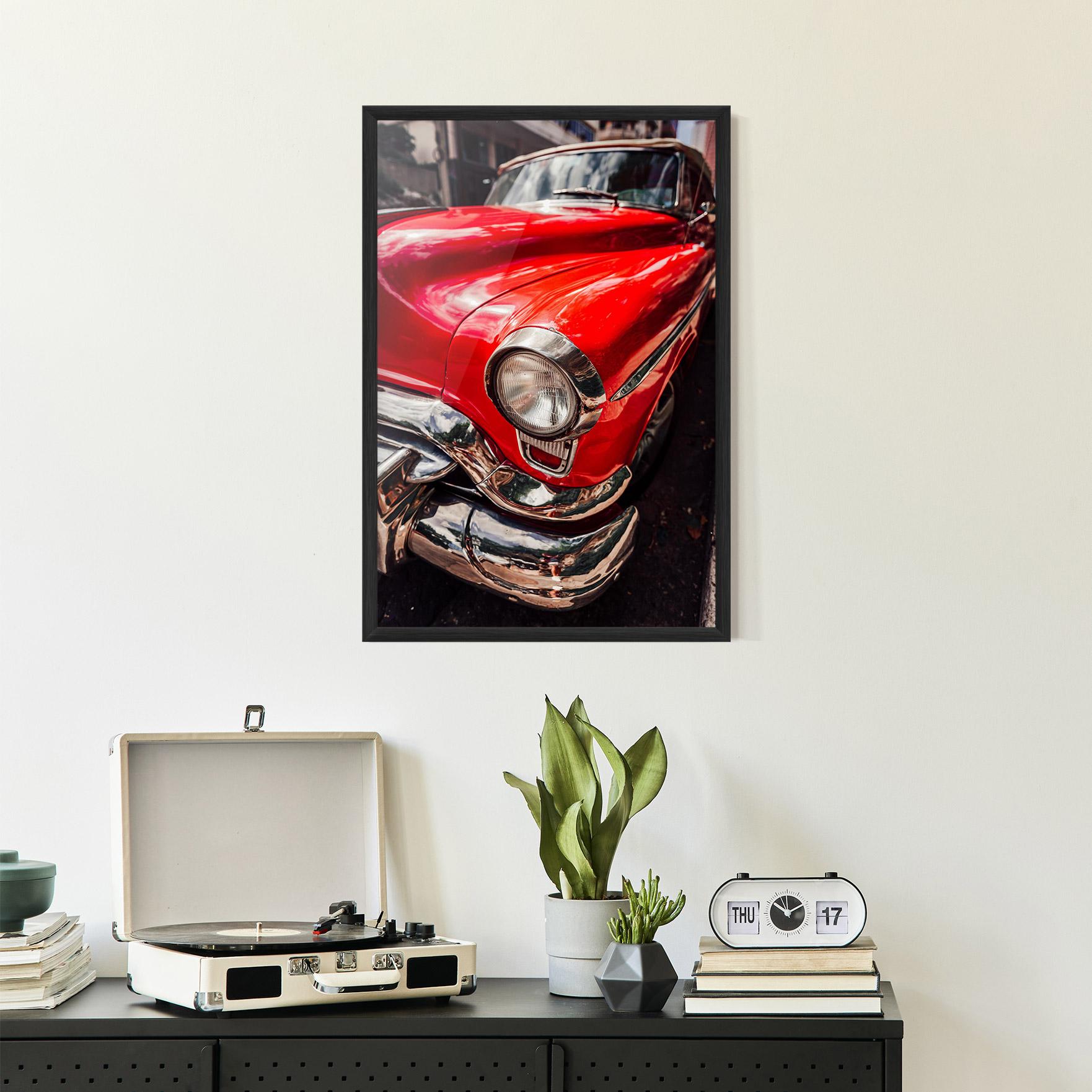 Gerahmte Poster Shiny Old Car mockup 2