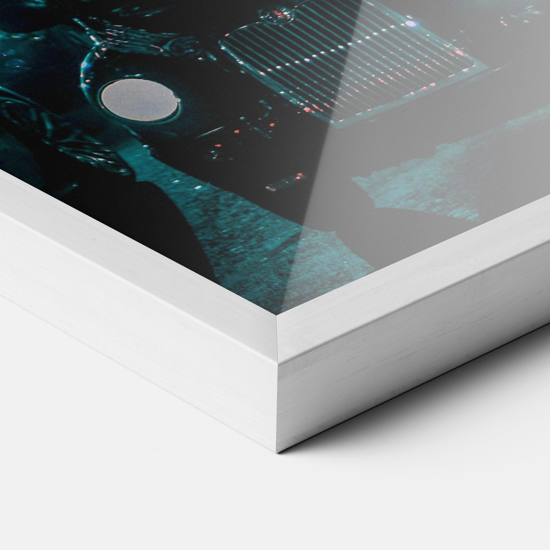 Gerahmte Poster City Lights Car mockup 3