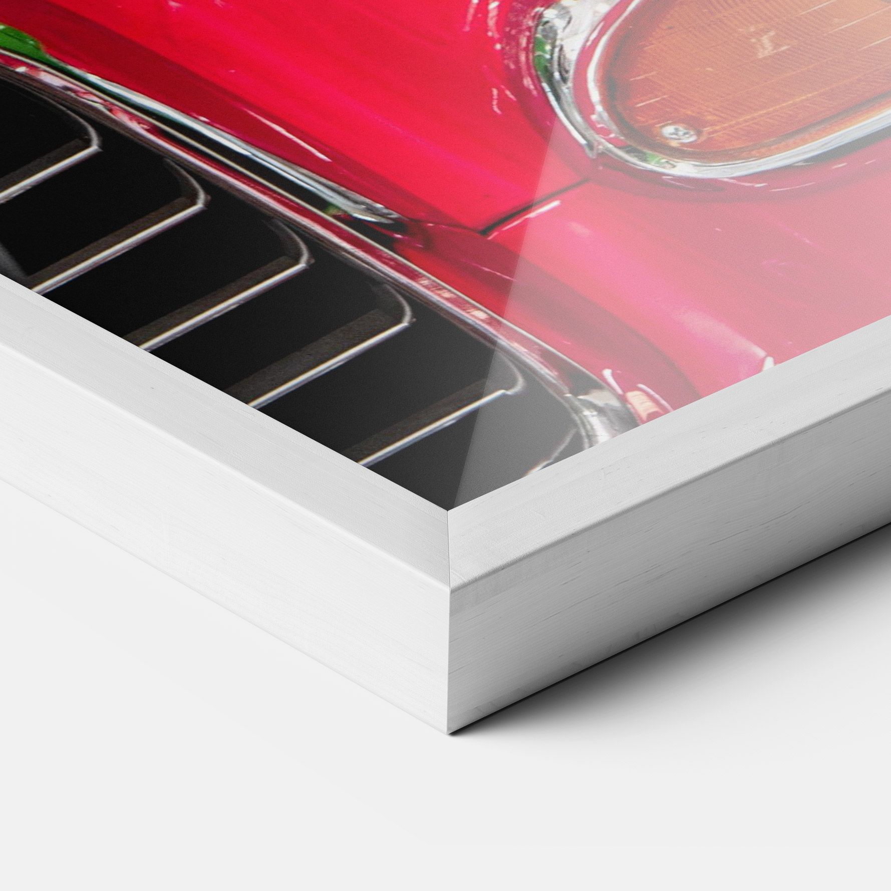 Closeup Red Car mockup 3