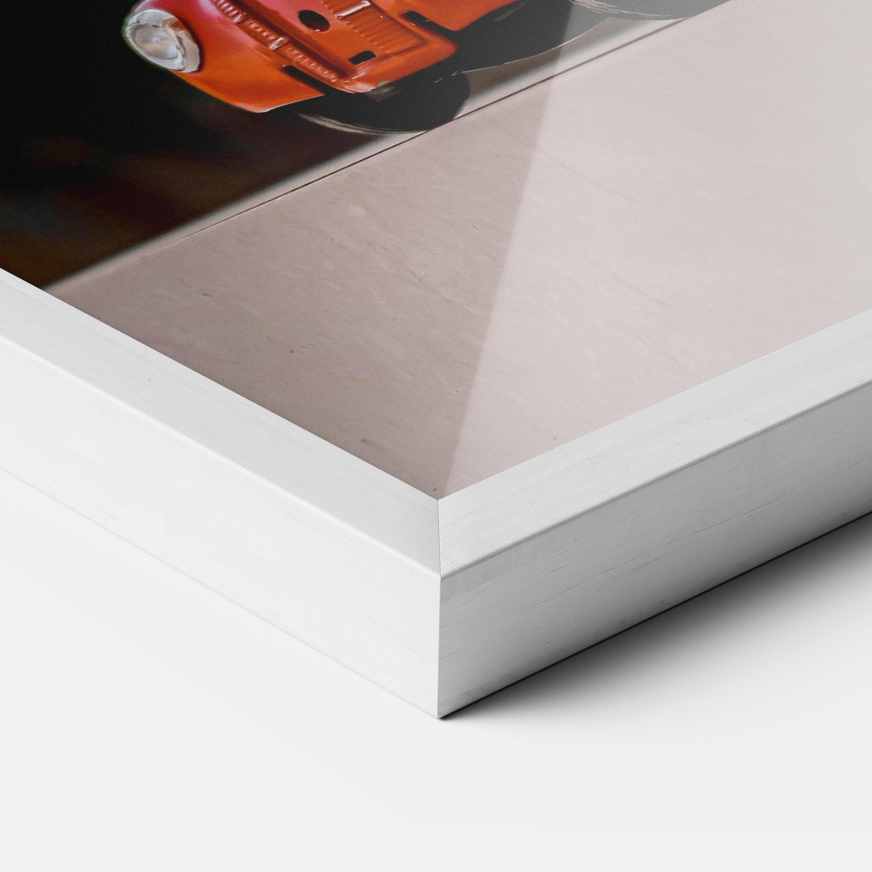 Gerahmte Poster Orange Toy Car mockup 3