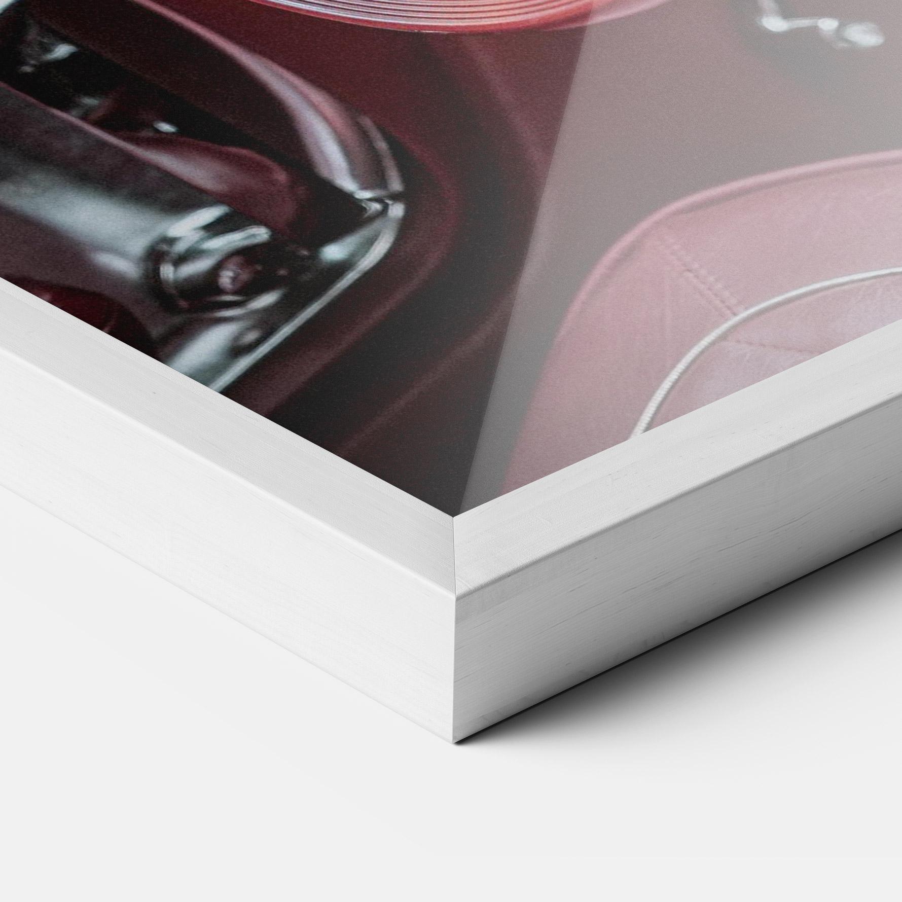 Gerahmte Poster Red Steering Wheel mockup 3