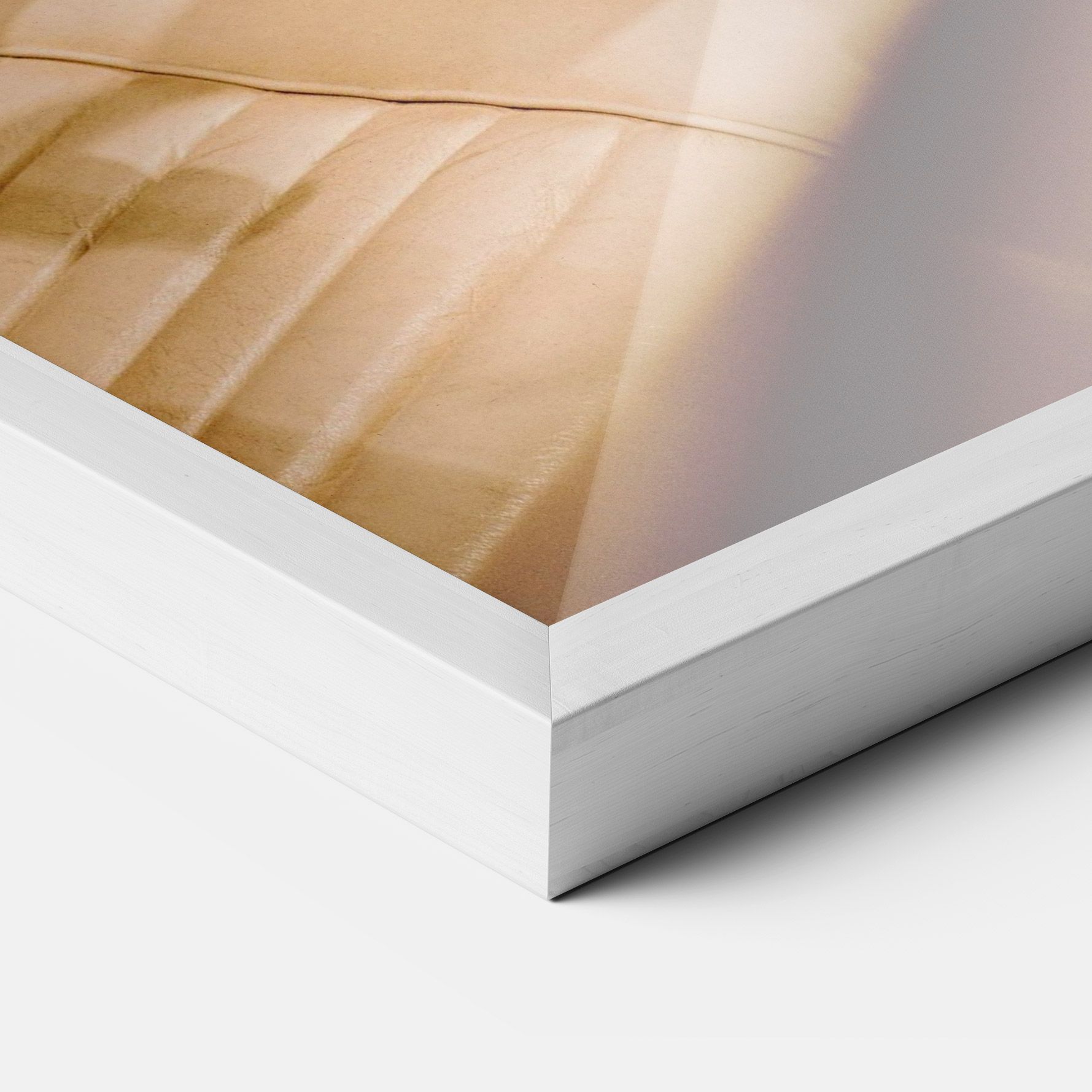 White Steering Wheel mockup 3