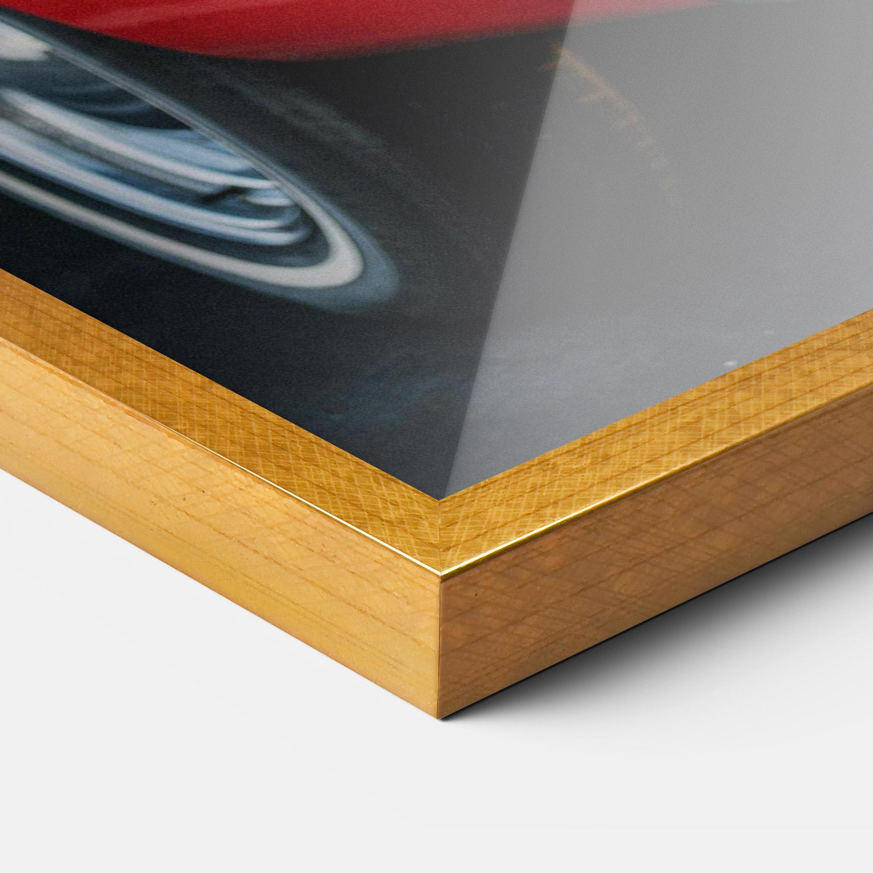 Gerahmte Poster Car Classic Red mockup 3