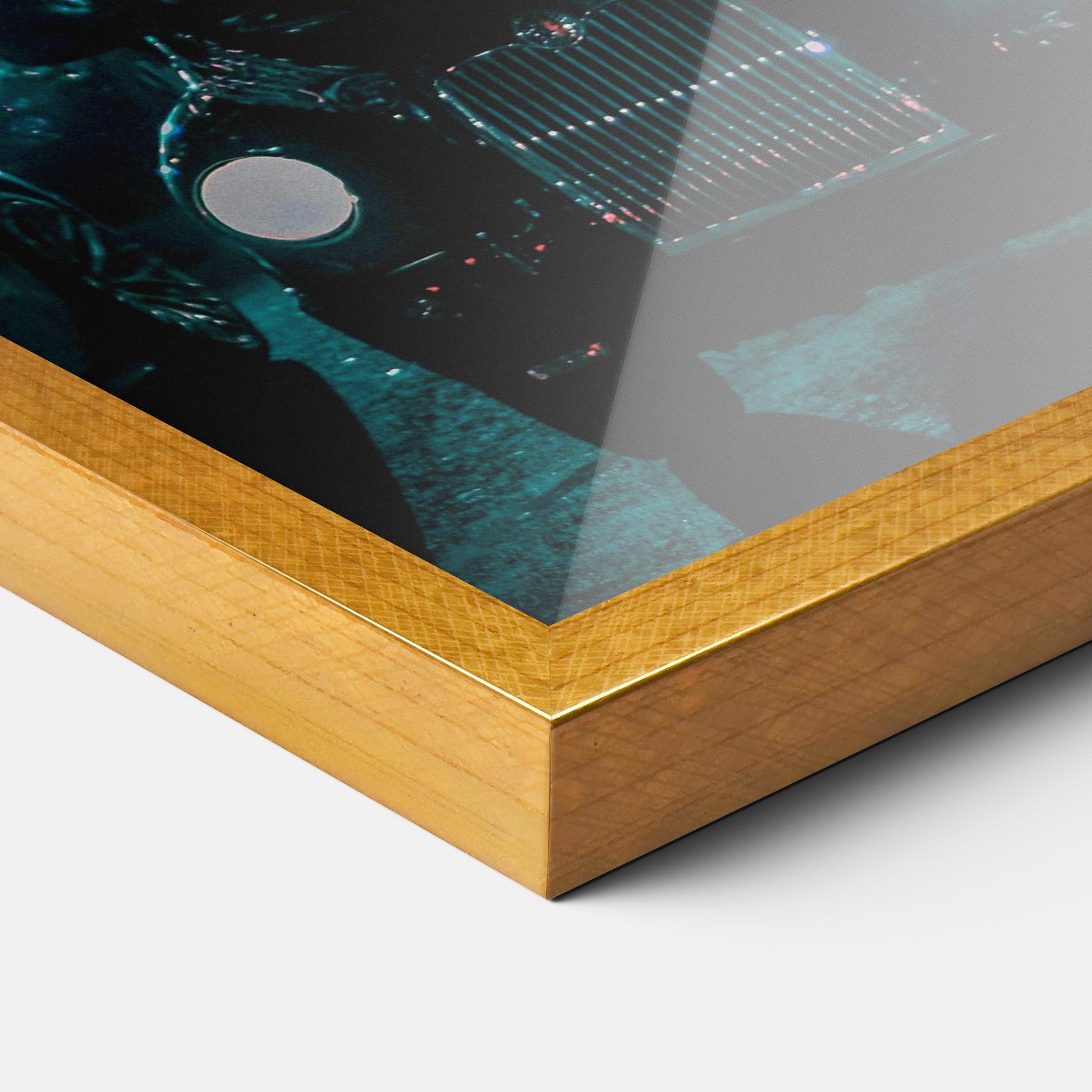 Gerahmte Poster City Lights Car mockup 3