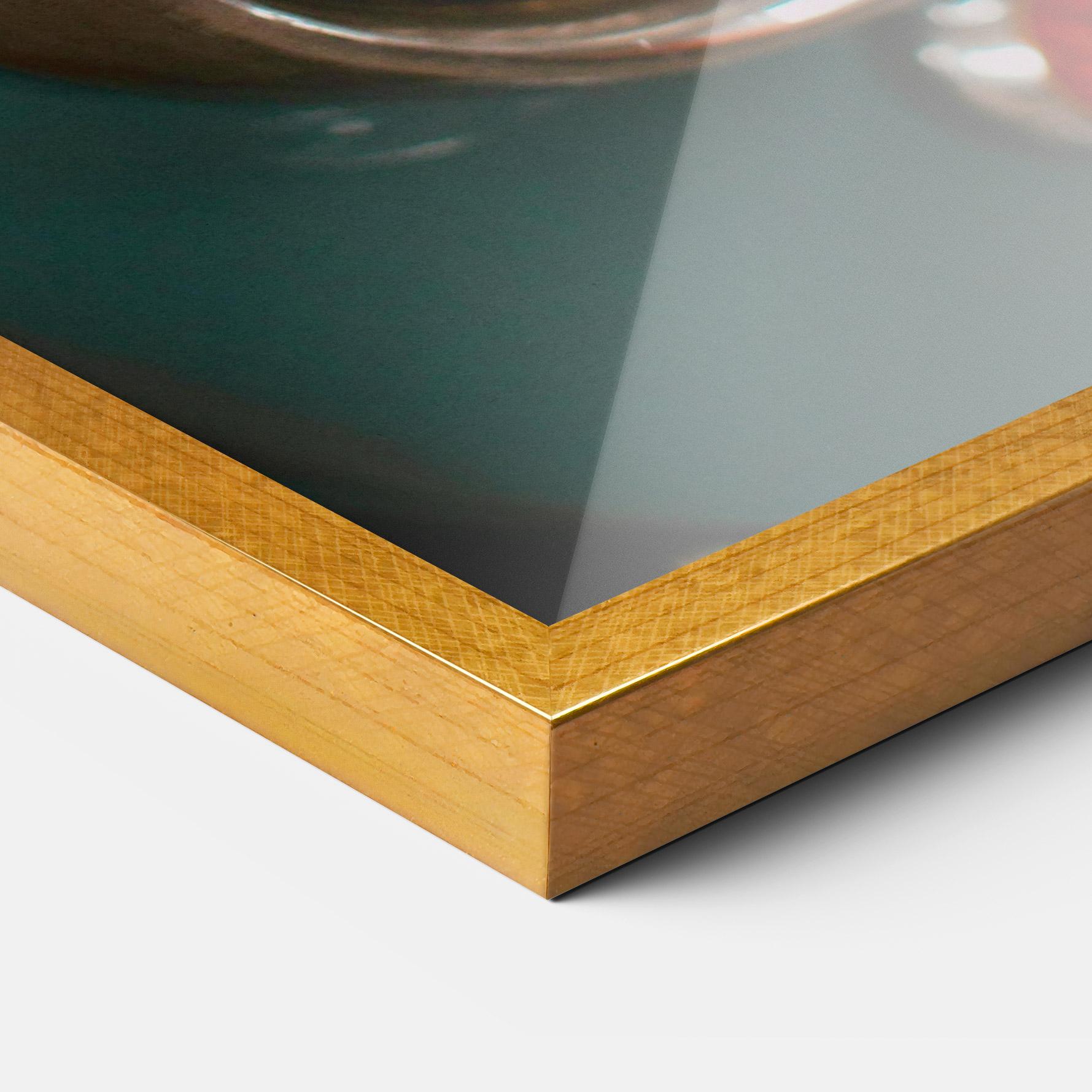 Gerahmte Poster Green Closeup Car mockup 3