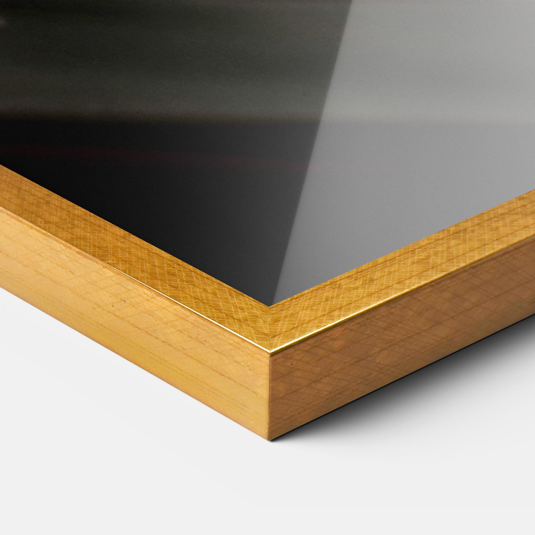 Gerahmte Poster Orange Steering Wheel mockup 3