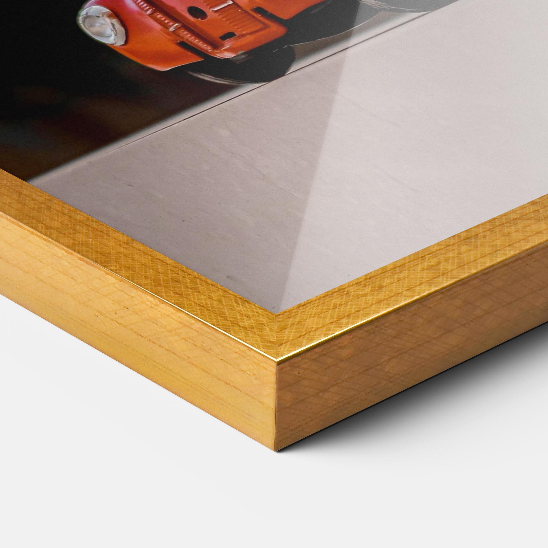 Gerahmte Poster Orange Toy Car mockup 3