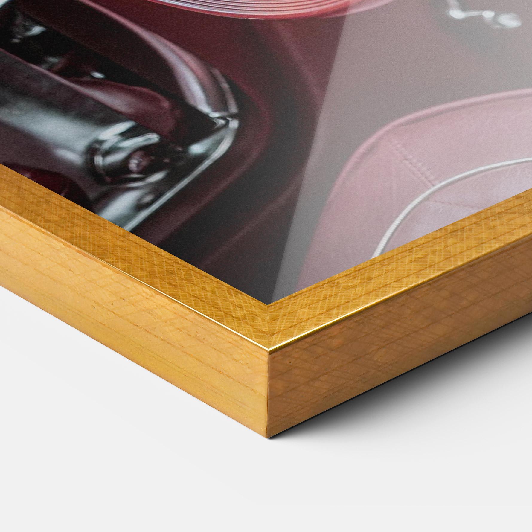 Gerahmte Poster Red Steering Wheel mockup 3