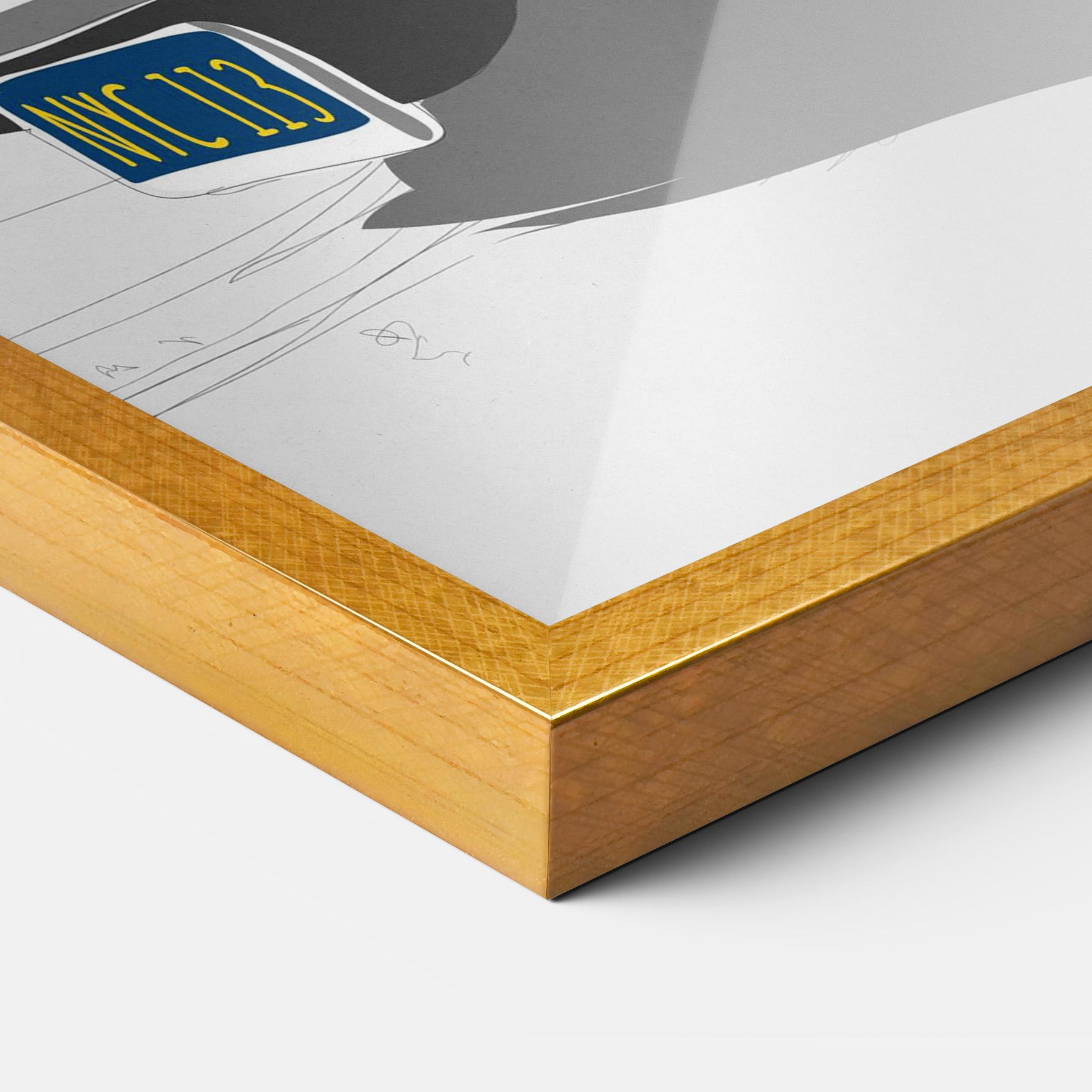 Gerahmte Poster Vintage Drive mockup 3