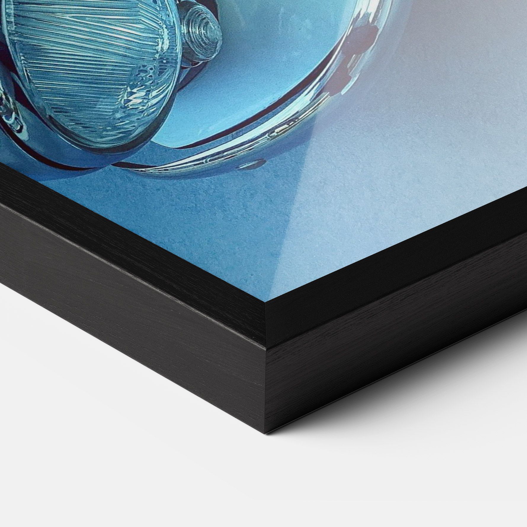 Blue Light Car mockup 3