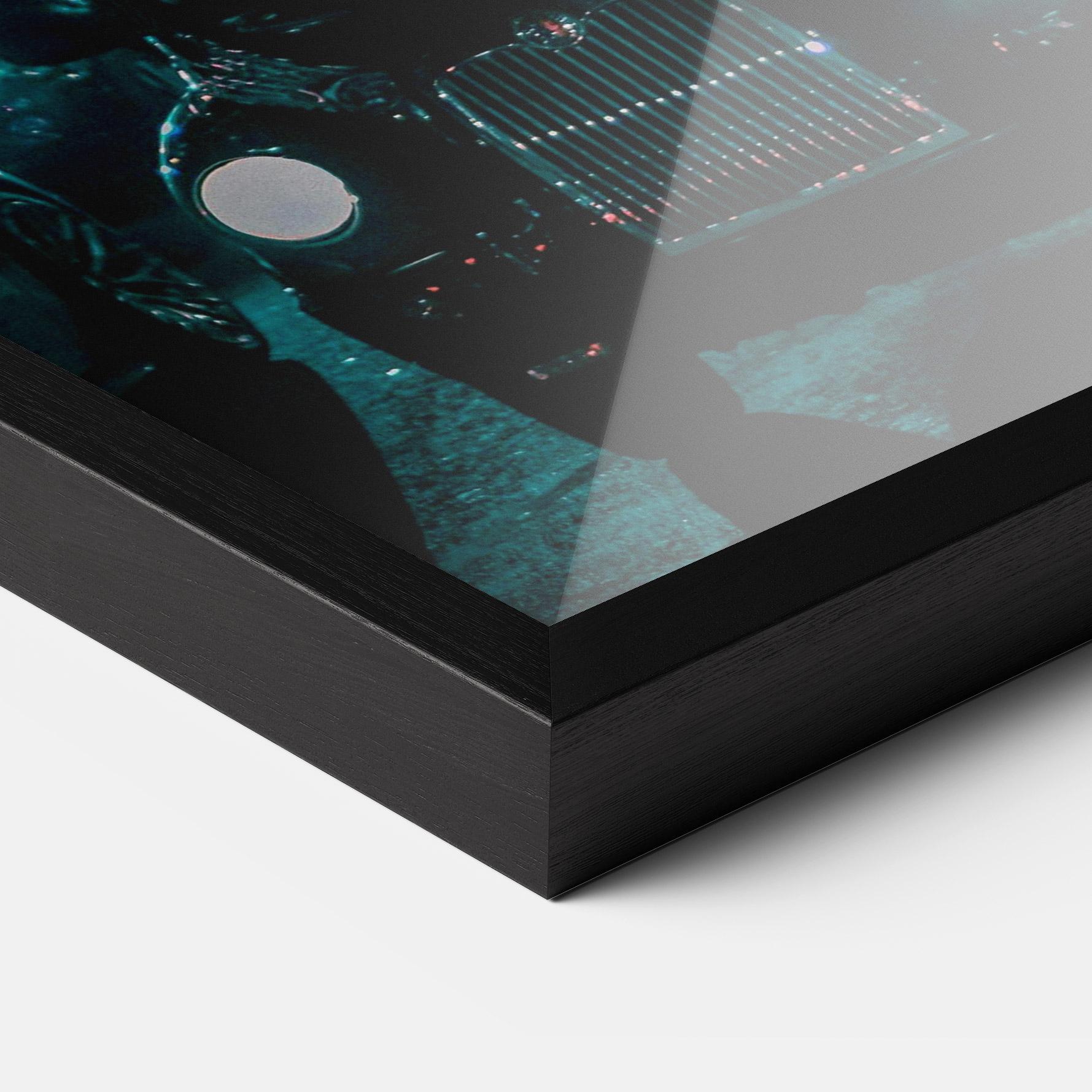 Gerahmte Poster City Lights Car mockup 3