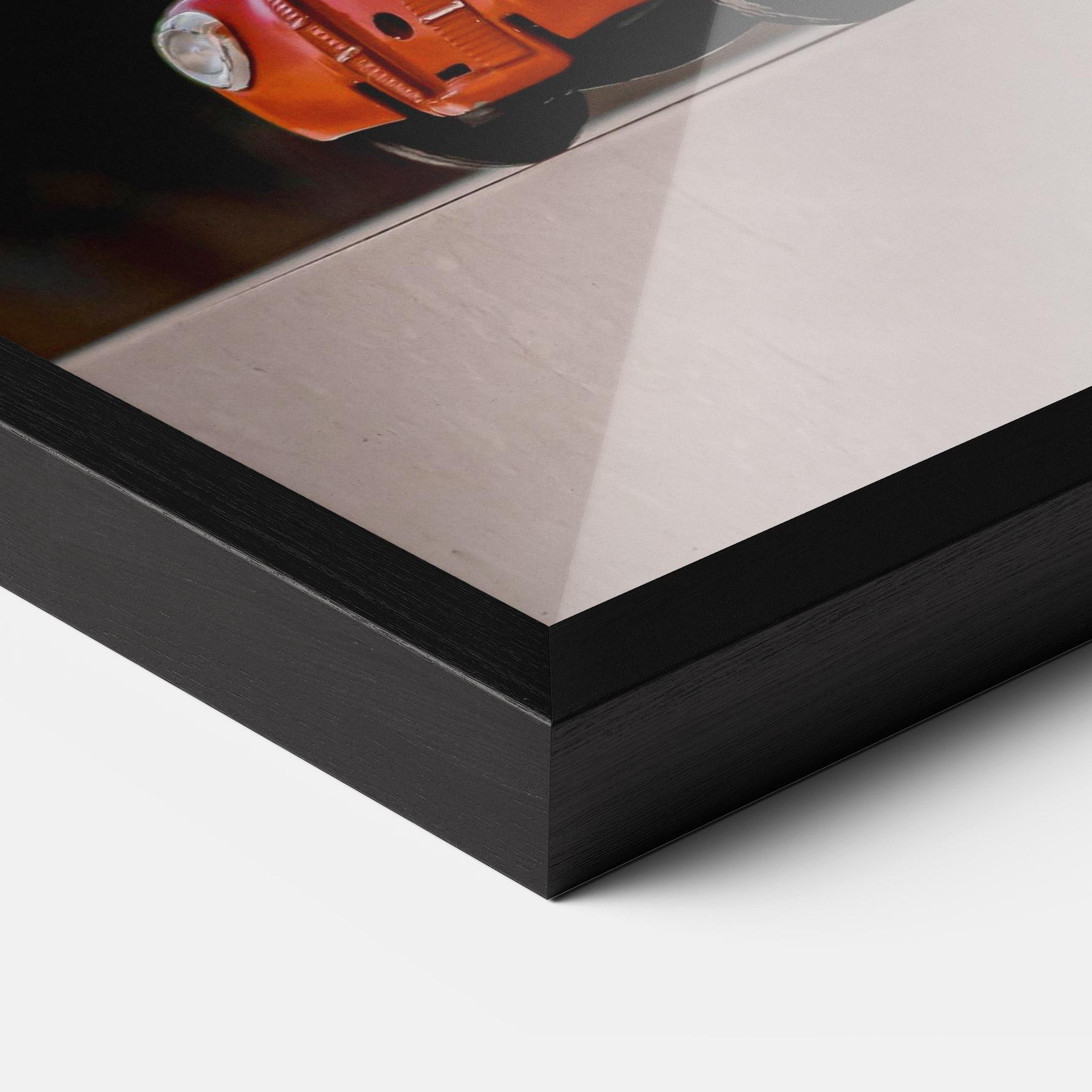 Gerahmte Poster Orange Toy Car mockup 3