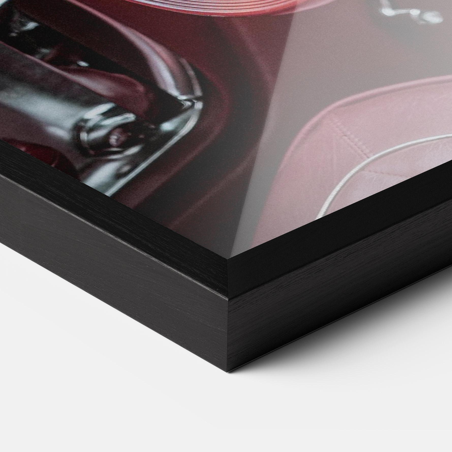 Gerahmte Poster Red Steering Wheel mockup 3