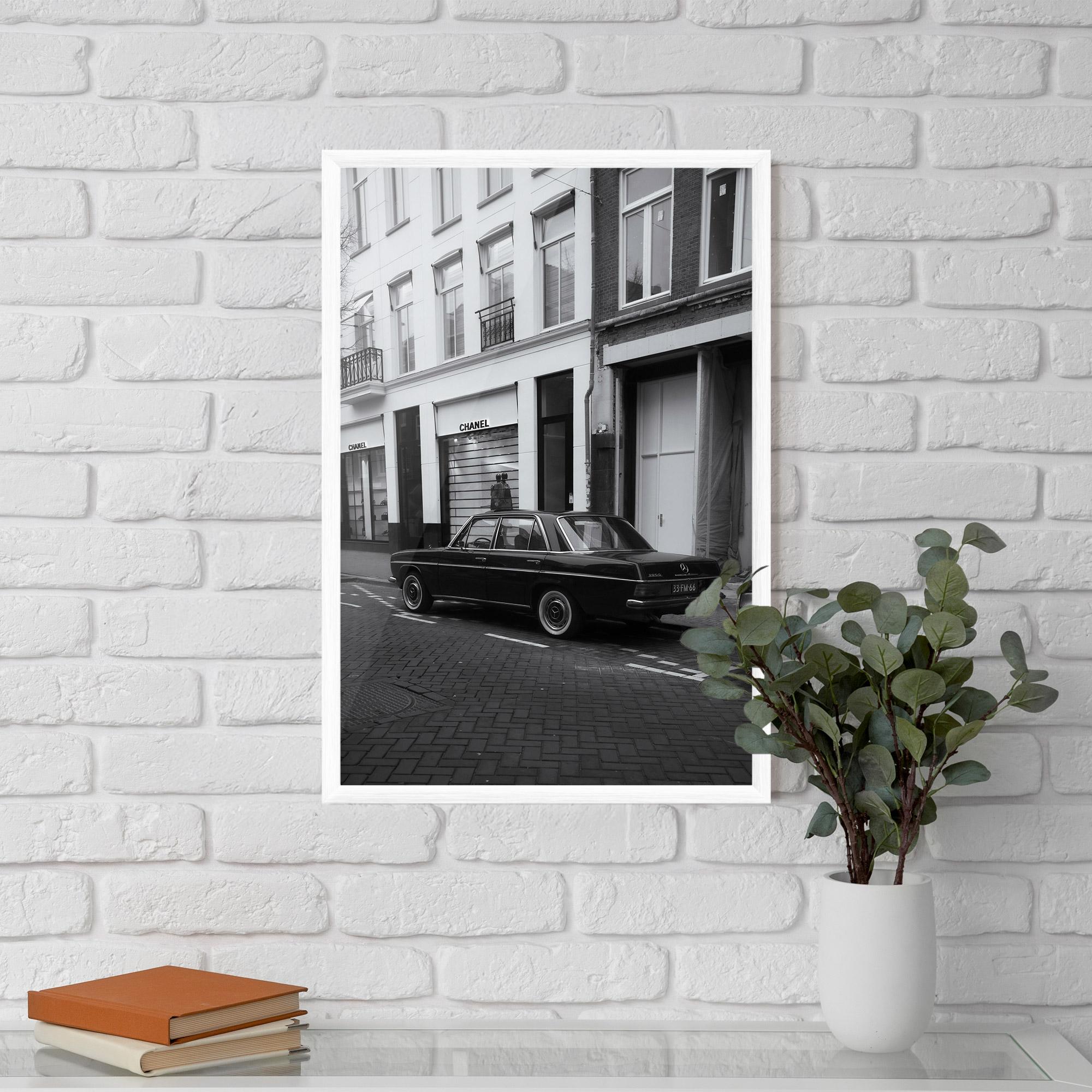 Gerahmte Poster Black Old Car mockup 5