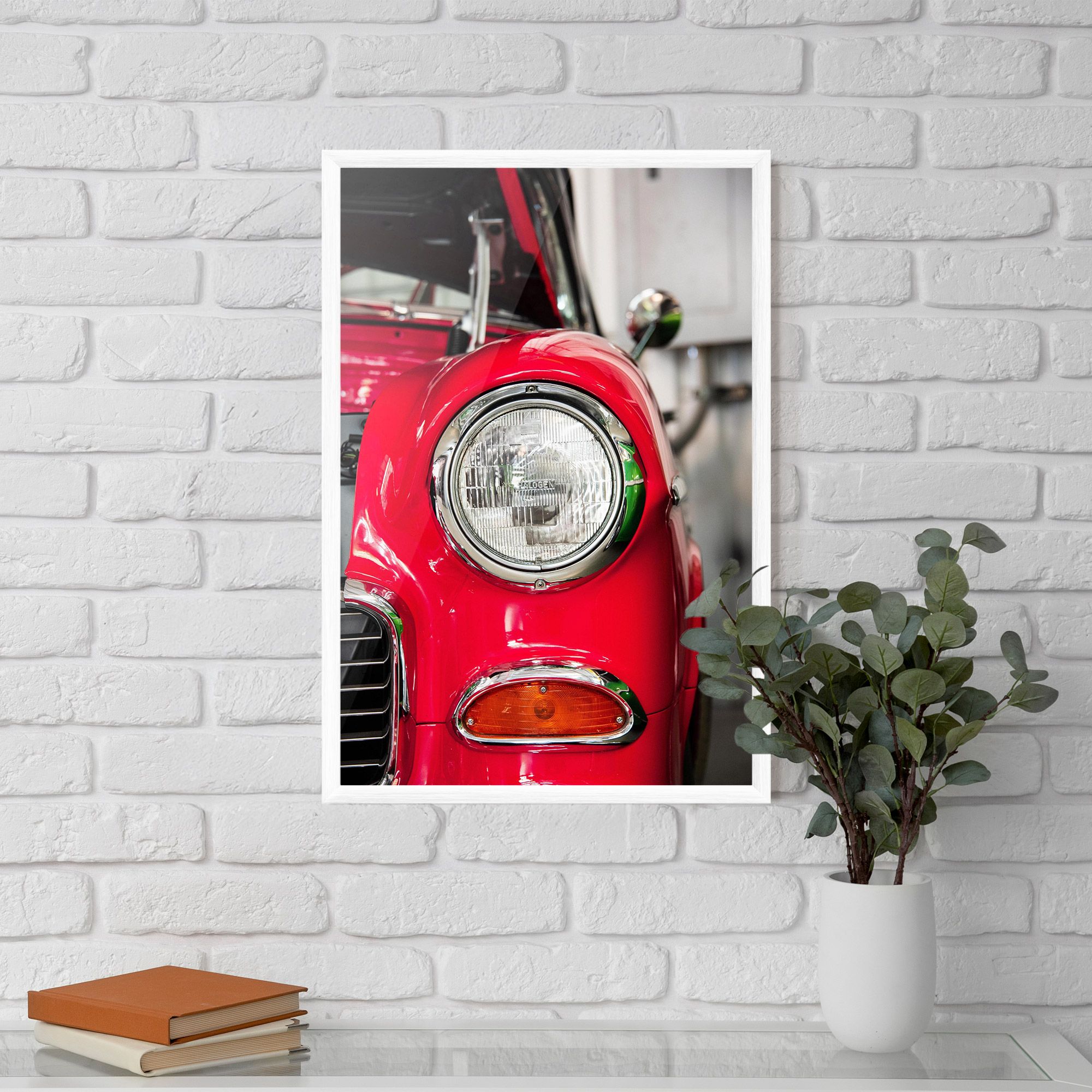 Closeup Red Car mockup 5