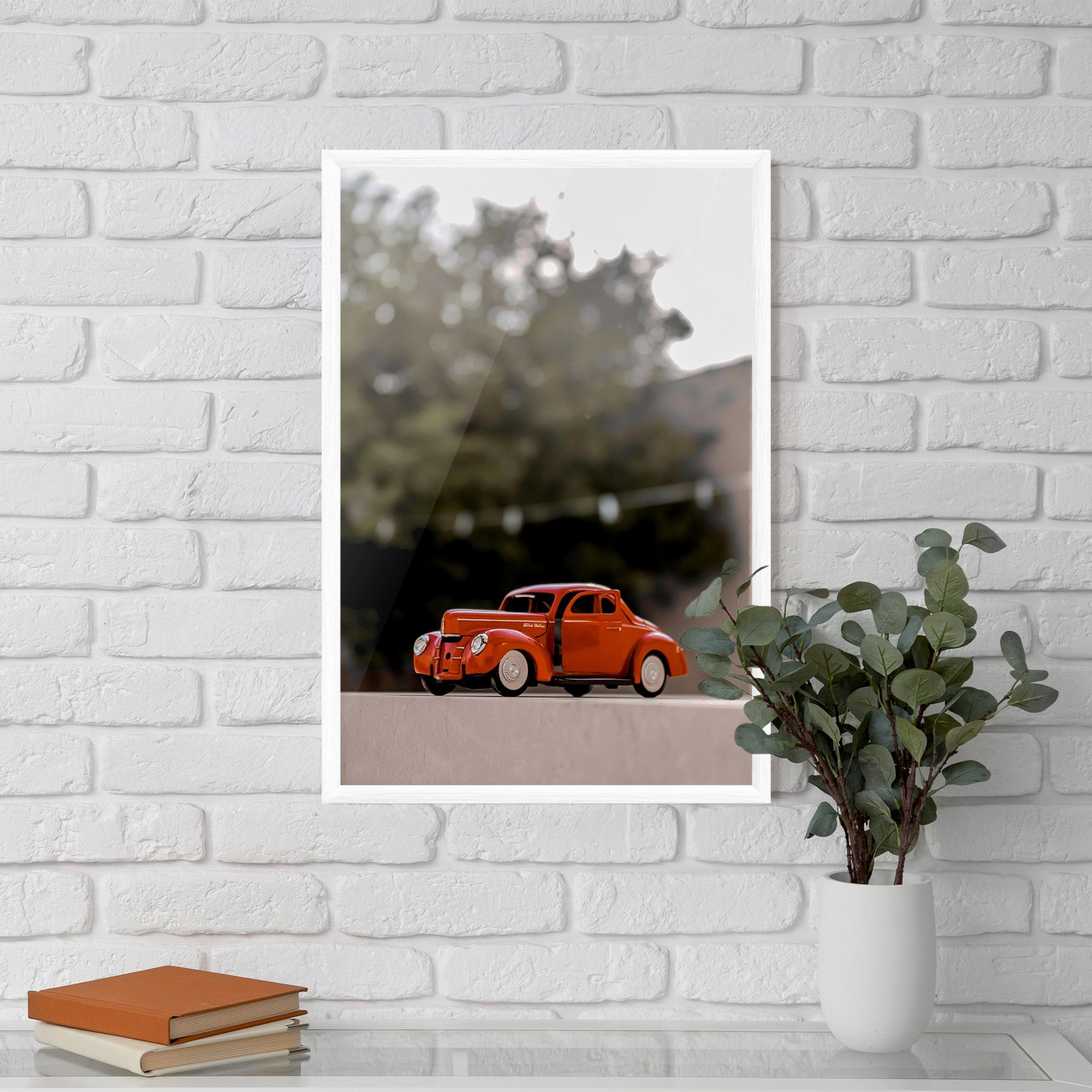 Orange Toy Car mockup 5