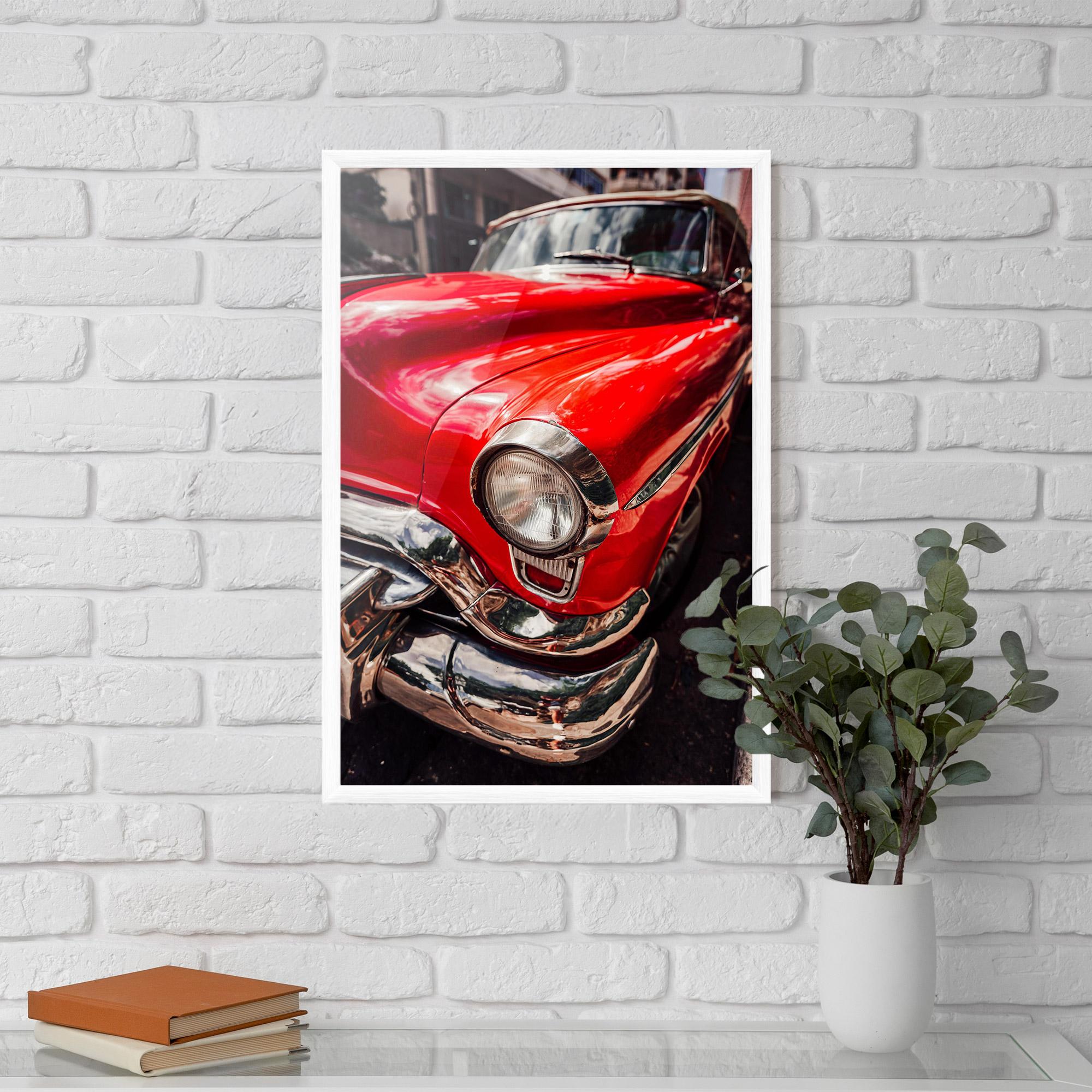 Gerahmte Poster Shiny Old Car mockup 5
