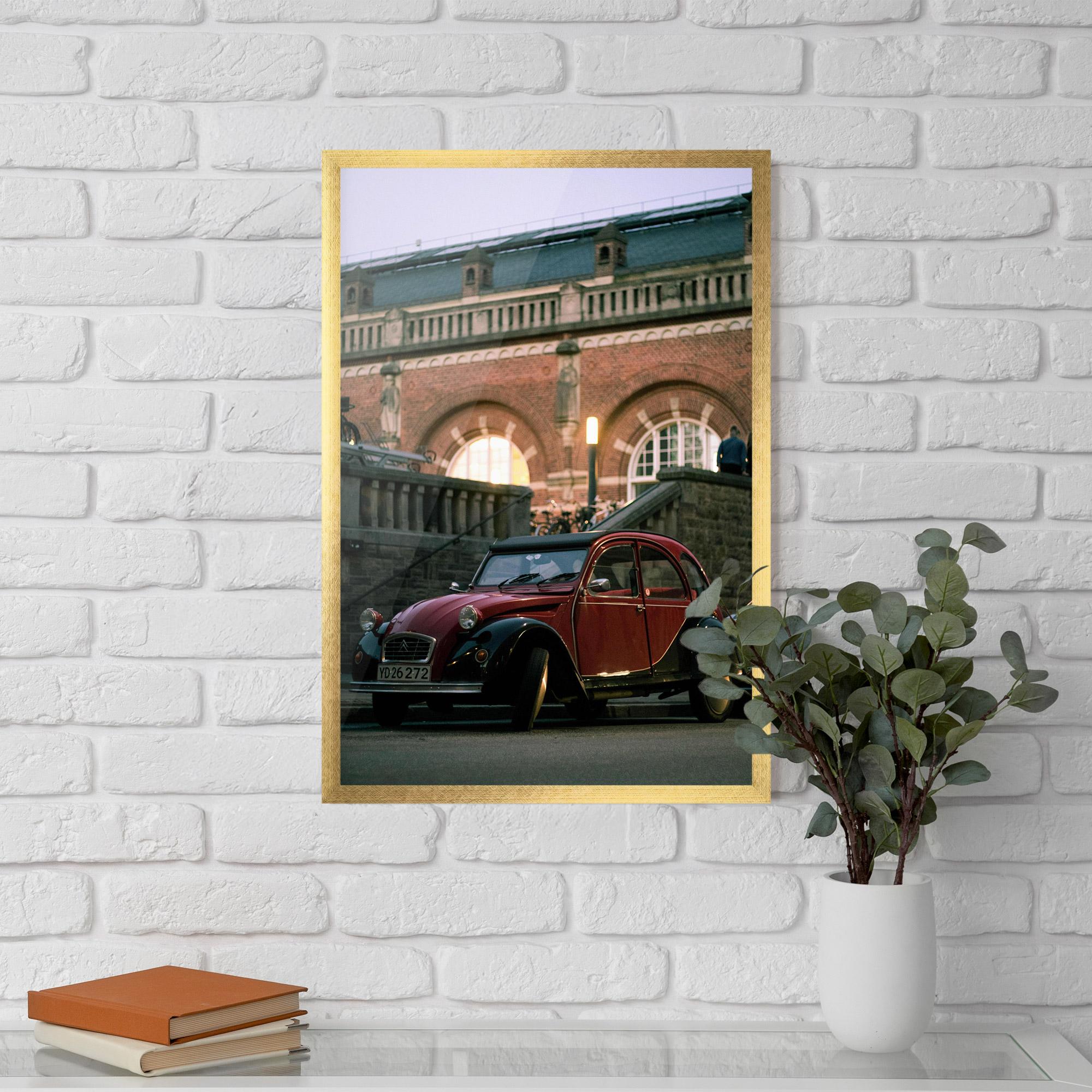 Gerahmte Poster Beautiful Old Car mockup 5