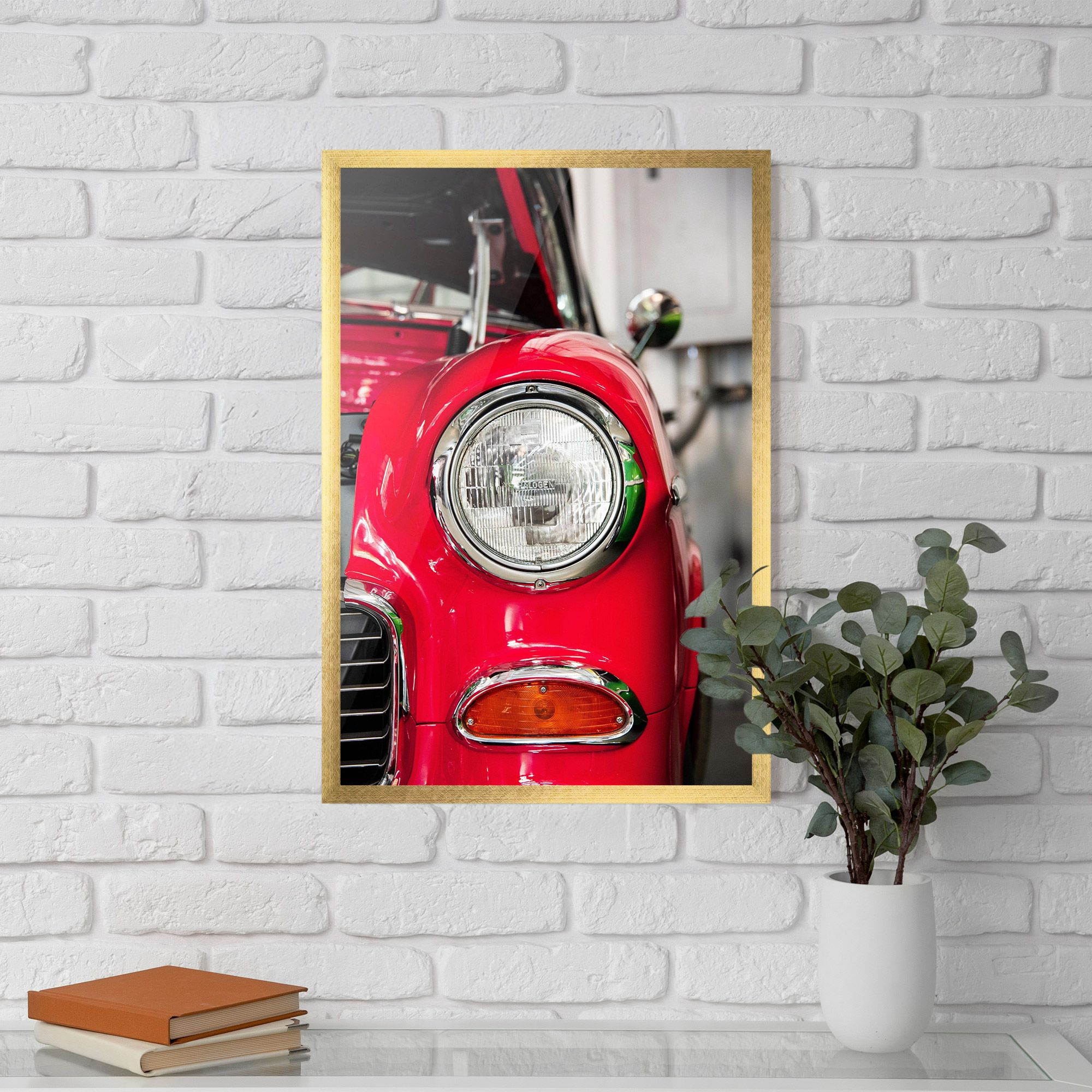 Closeup Red Car mockup 5