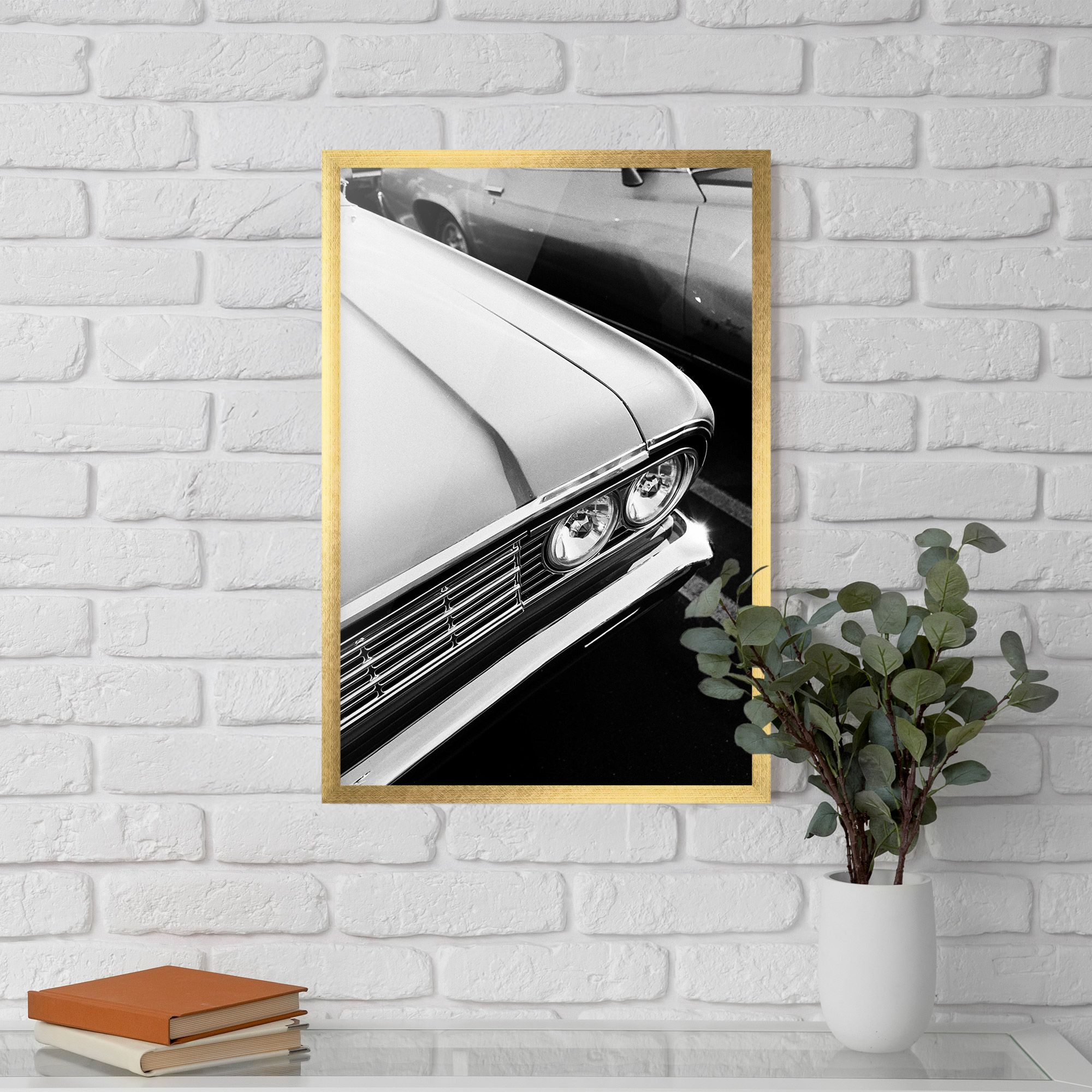 Grey Vintage Car mockup 5
