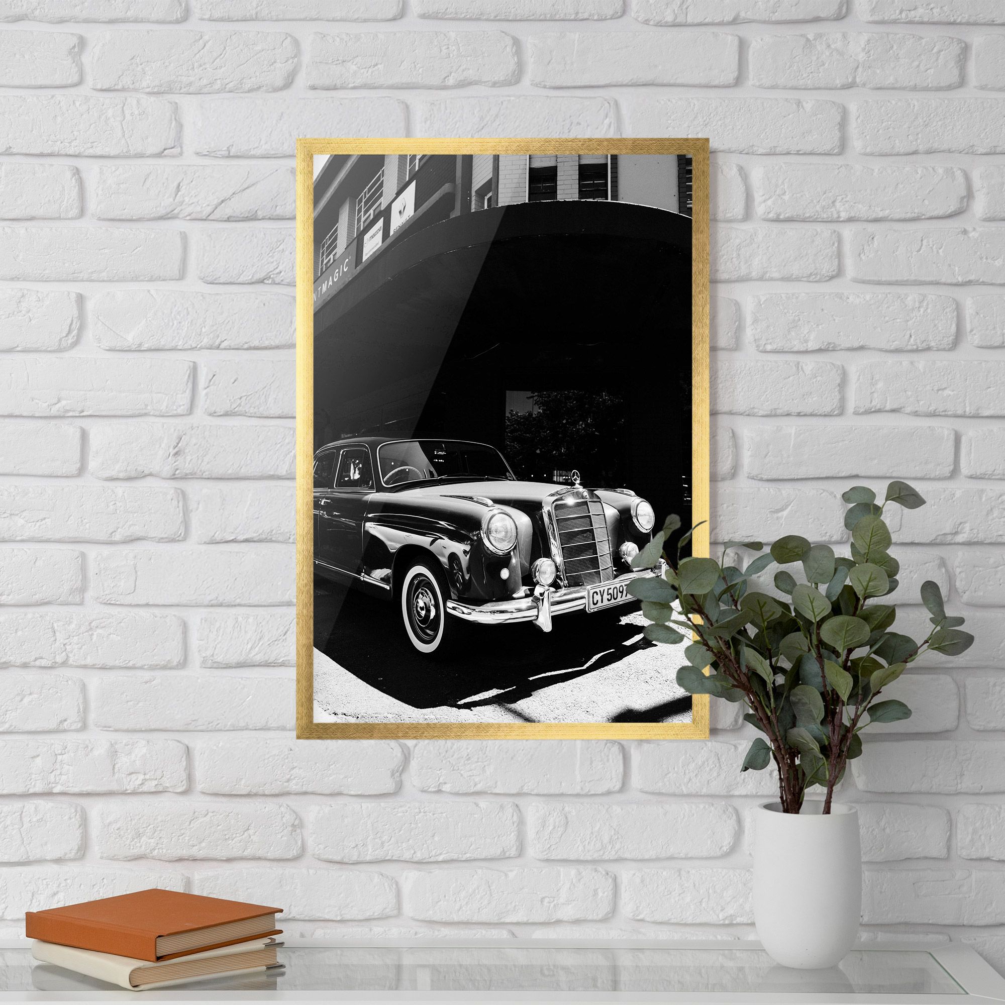 Old Black Car mockup 5