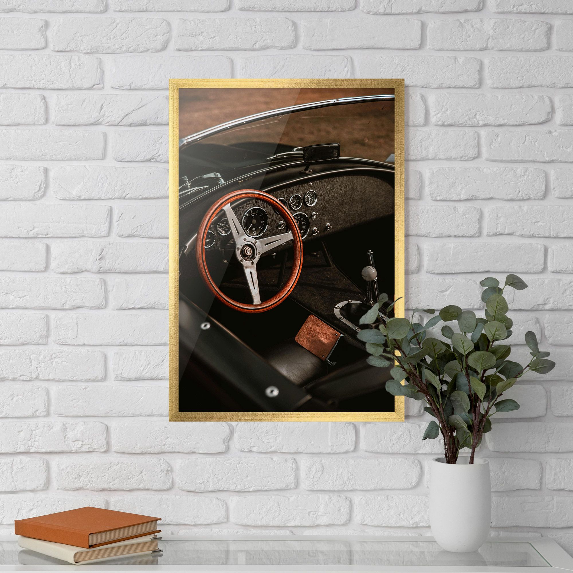 Orange Steering Wheel mockup 5