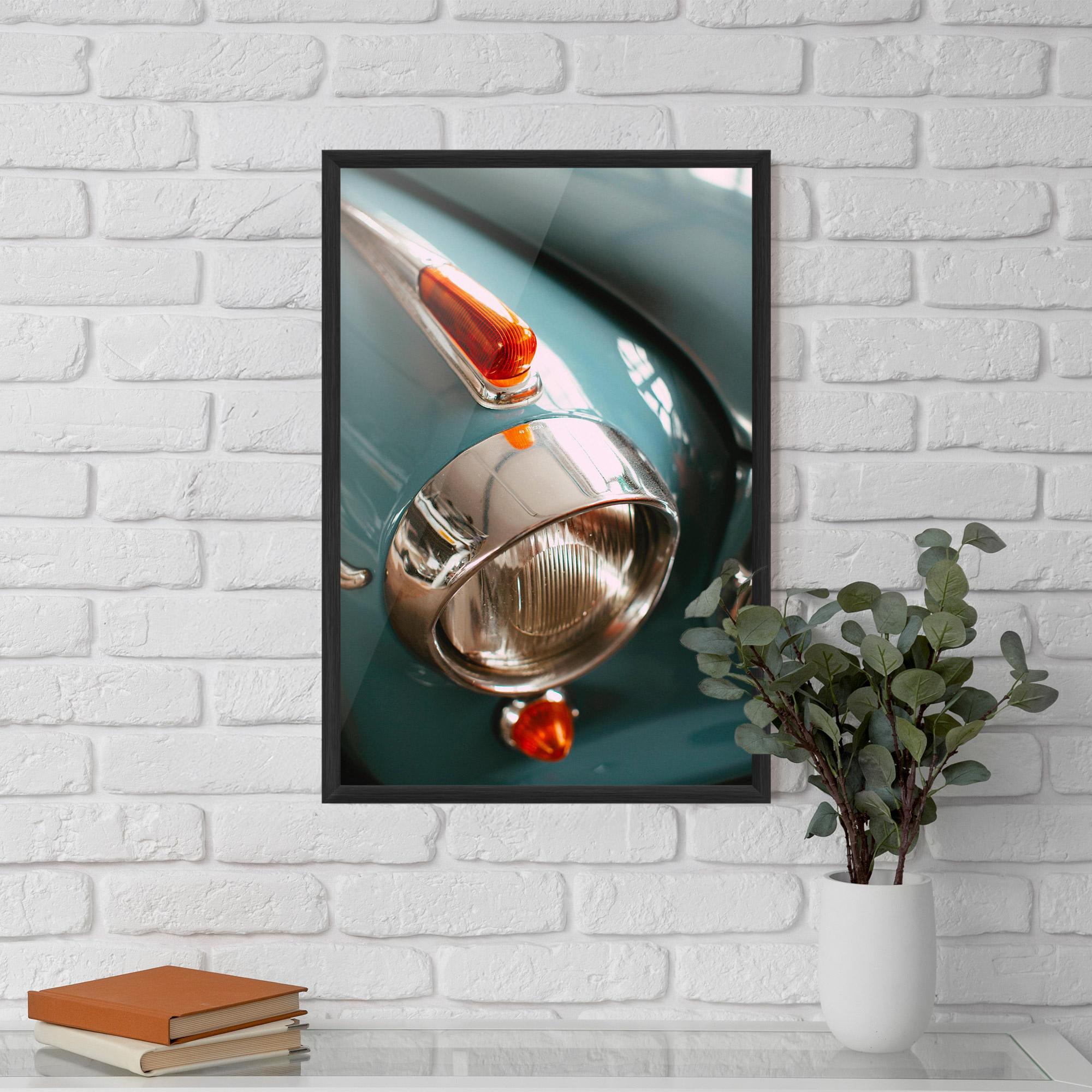 Gerahmte Poster Green Closeup Car mockup 5