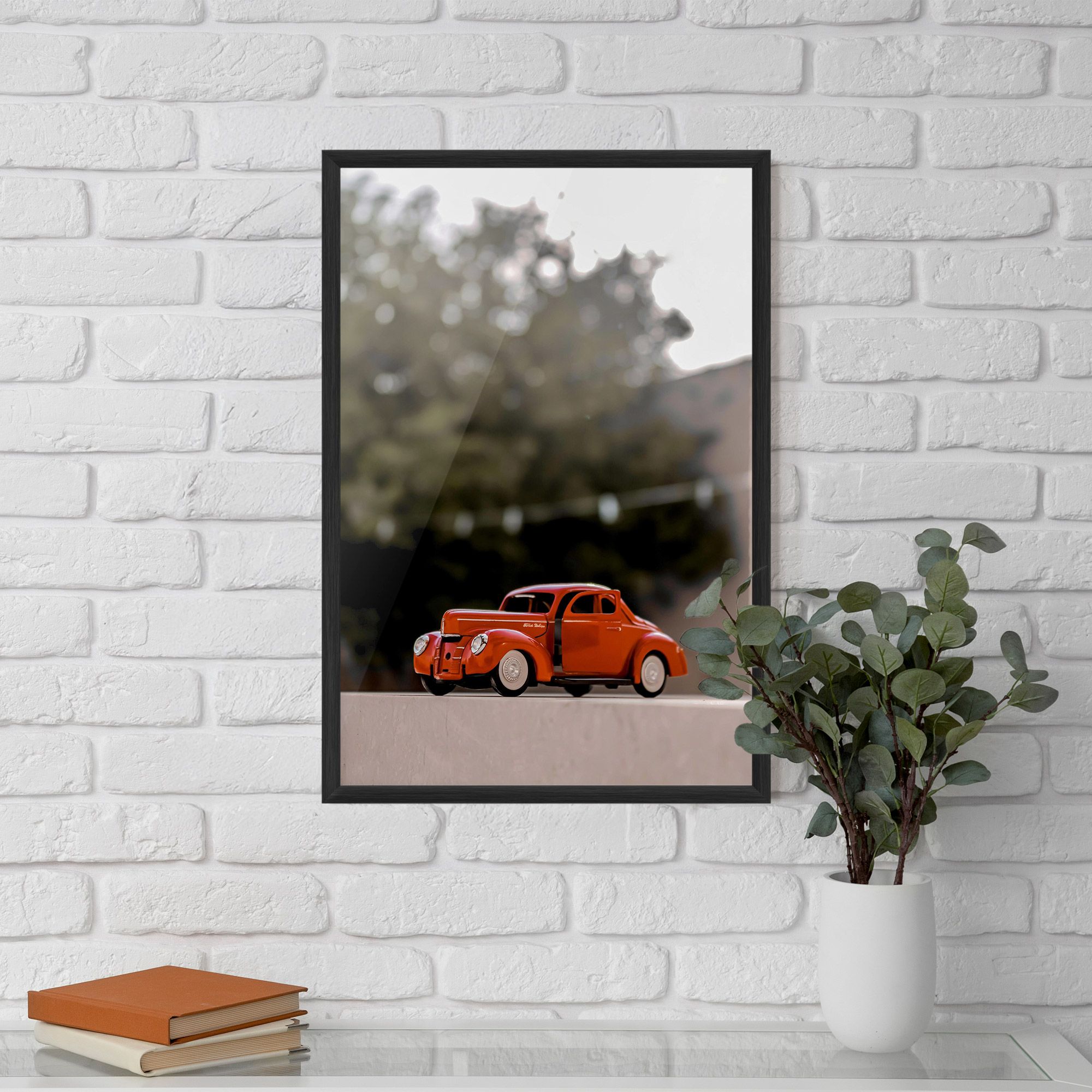Orange Toy Car mockup 5