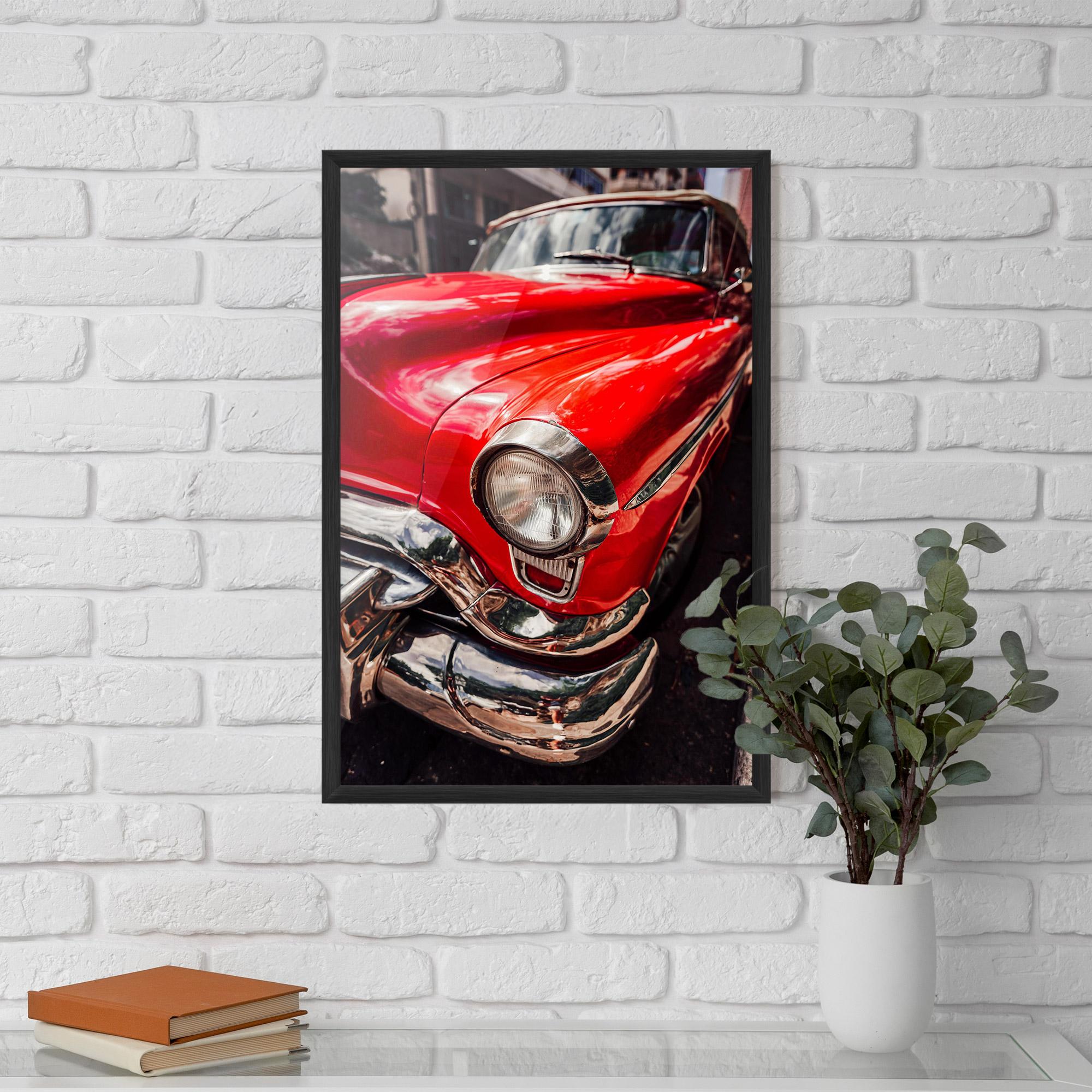 Gerahmte Poster Shiny Old Car mockup 5