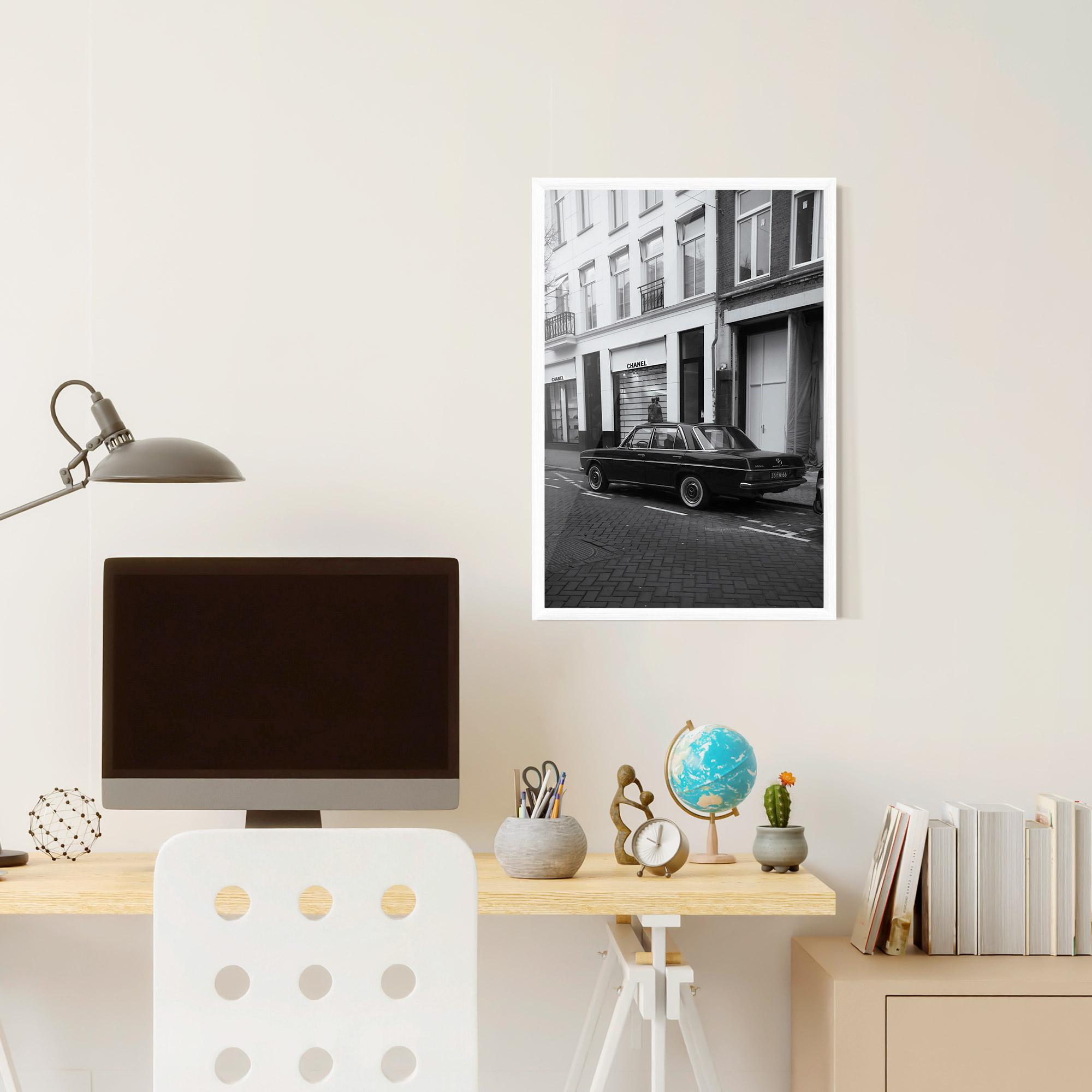 Gerahmte Poster Black Old Car mockup 6