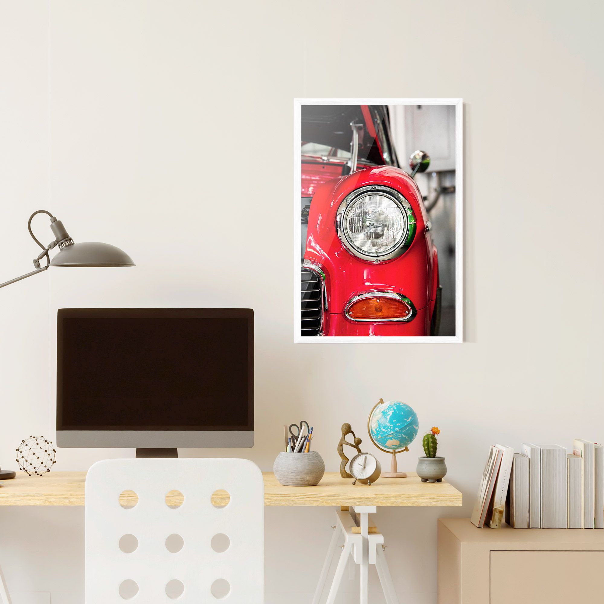 Closeup Red Car mockup 6